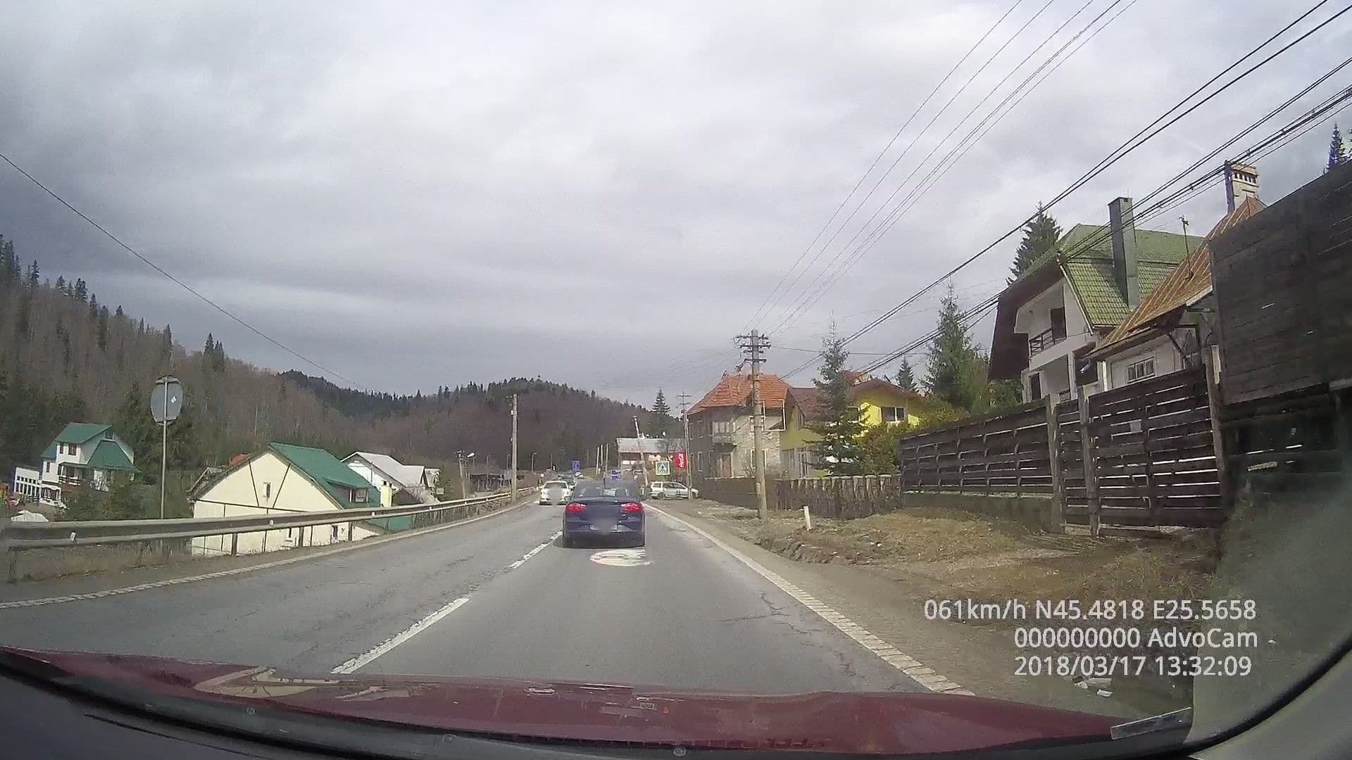 Street view near Vila Vitalis, Predeal