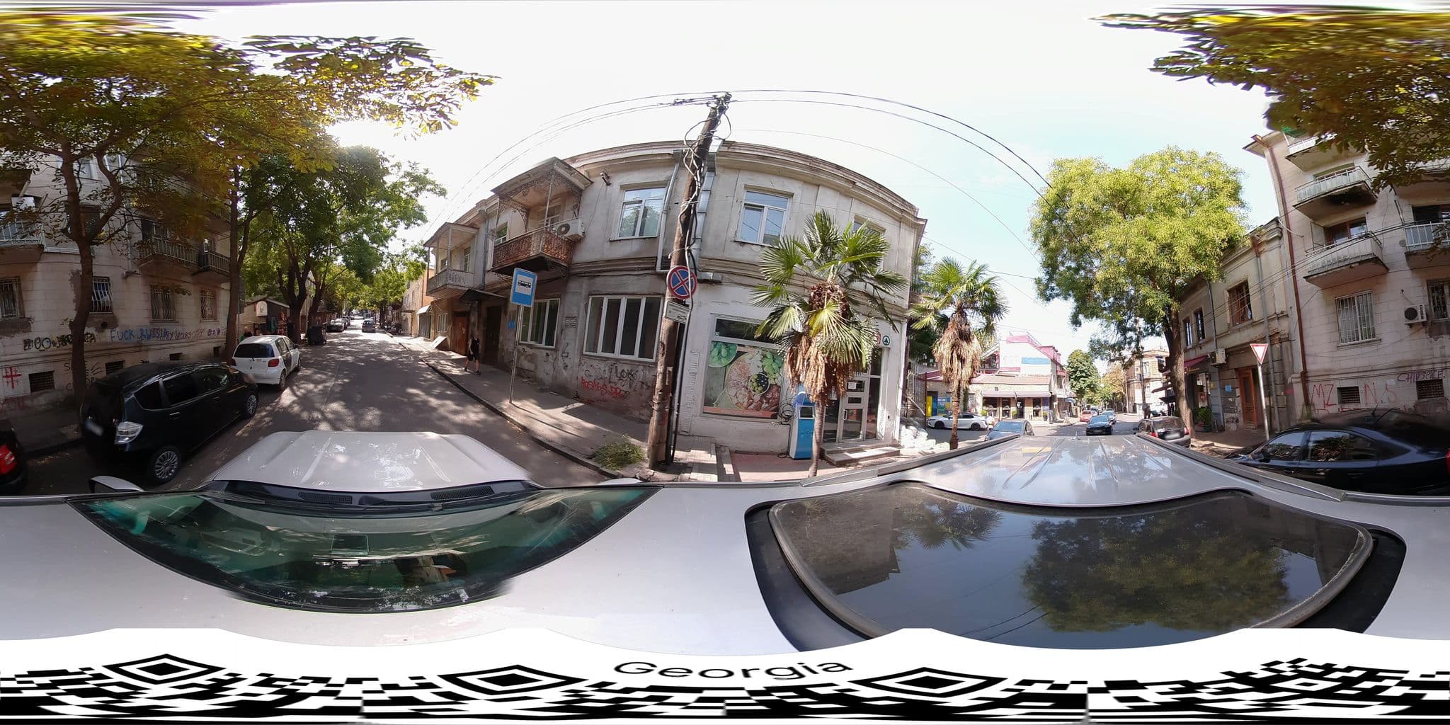 Street view near Bienvenue, Okroq’ana — © bumbeishvili (CC BY-SA · Mapillary)