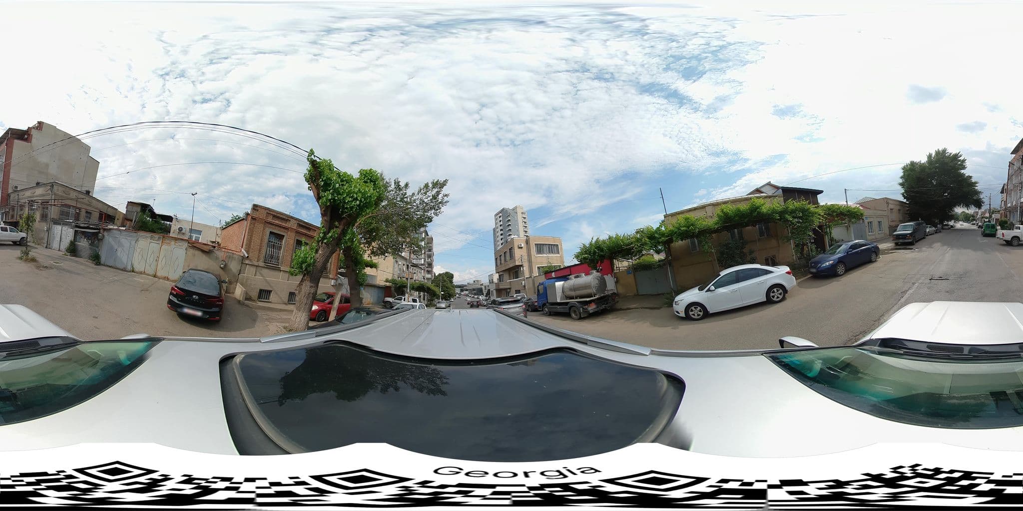 Street view near Golden Globe, Tbilisi — © bumbeishvili (CC BY-SA · Mapillary)