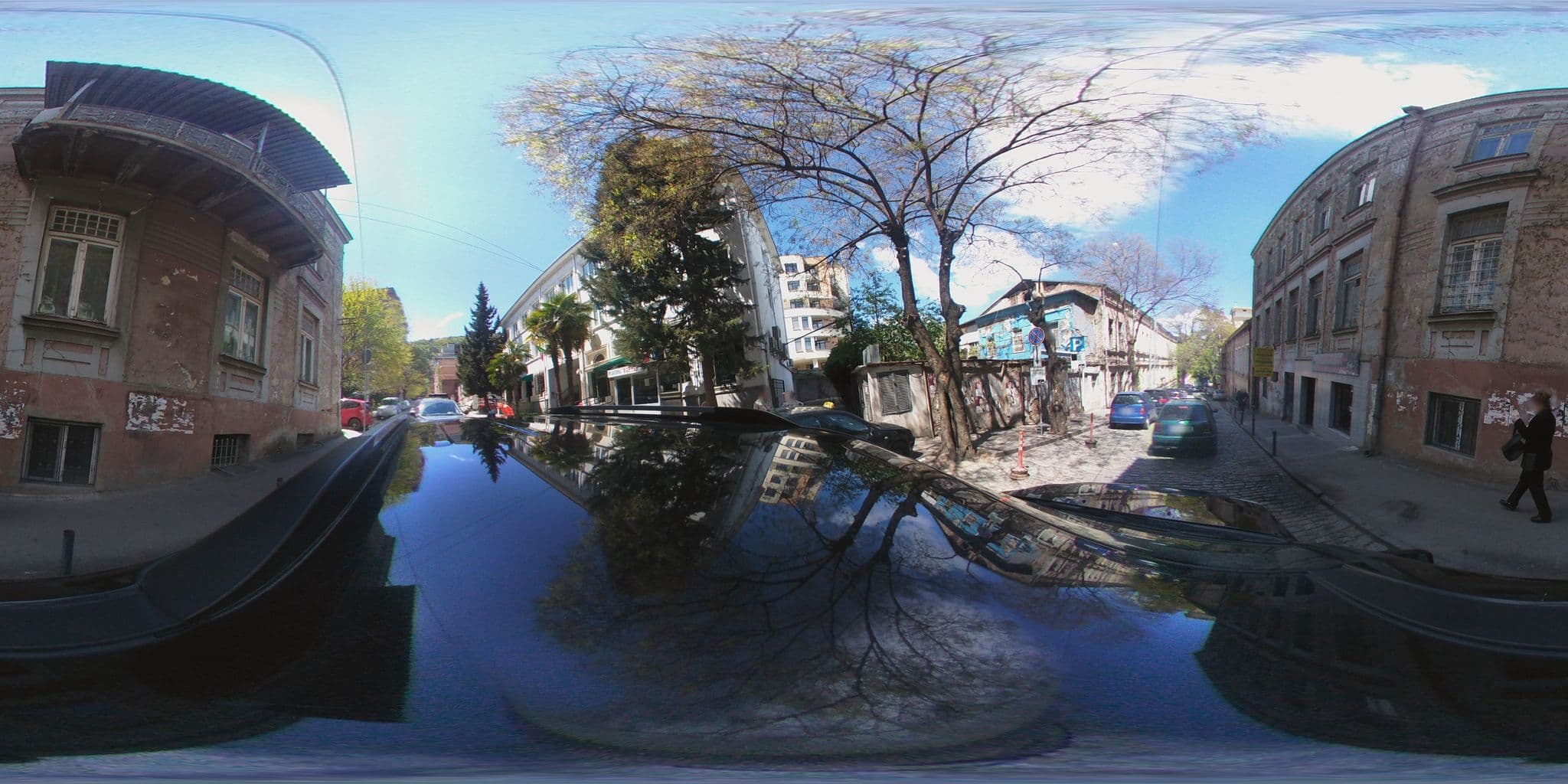 Street view near Memories Hostel, Okroq’ana — © chrisbeddow (CC BY-SA · Mapillary)