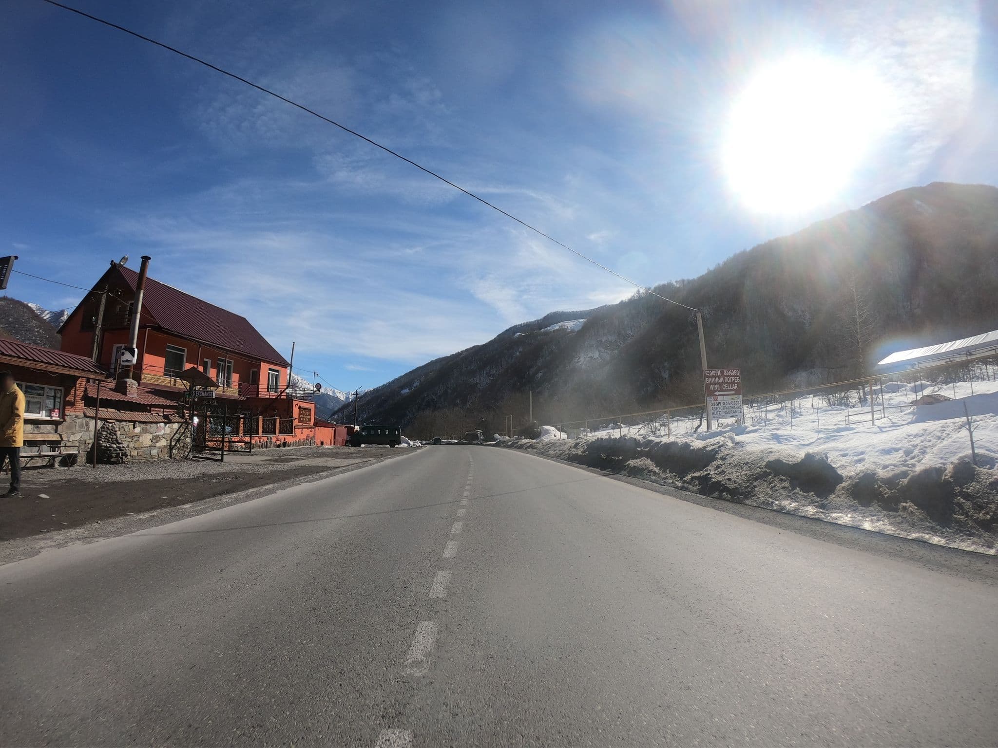 Street view near Hotel-Restaurant Aragvi, Pasanauri — © eneerhut (CC BY-SA · Mapillary)