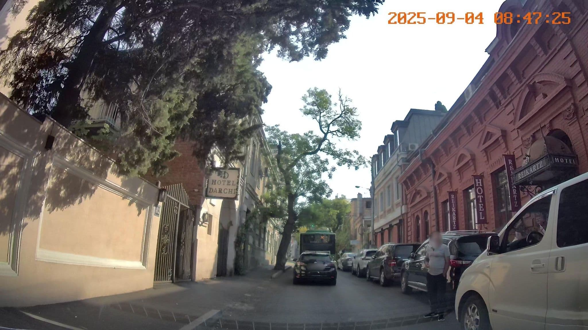 Street view near Darchi Palace Hotel, Tbilisi — © bdgwl (CC BY-SA · Mapillary)