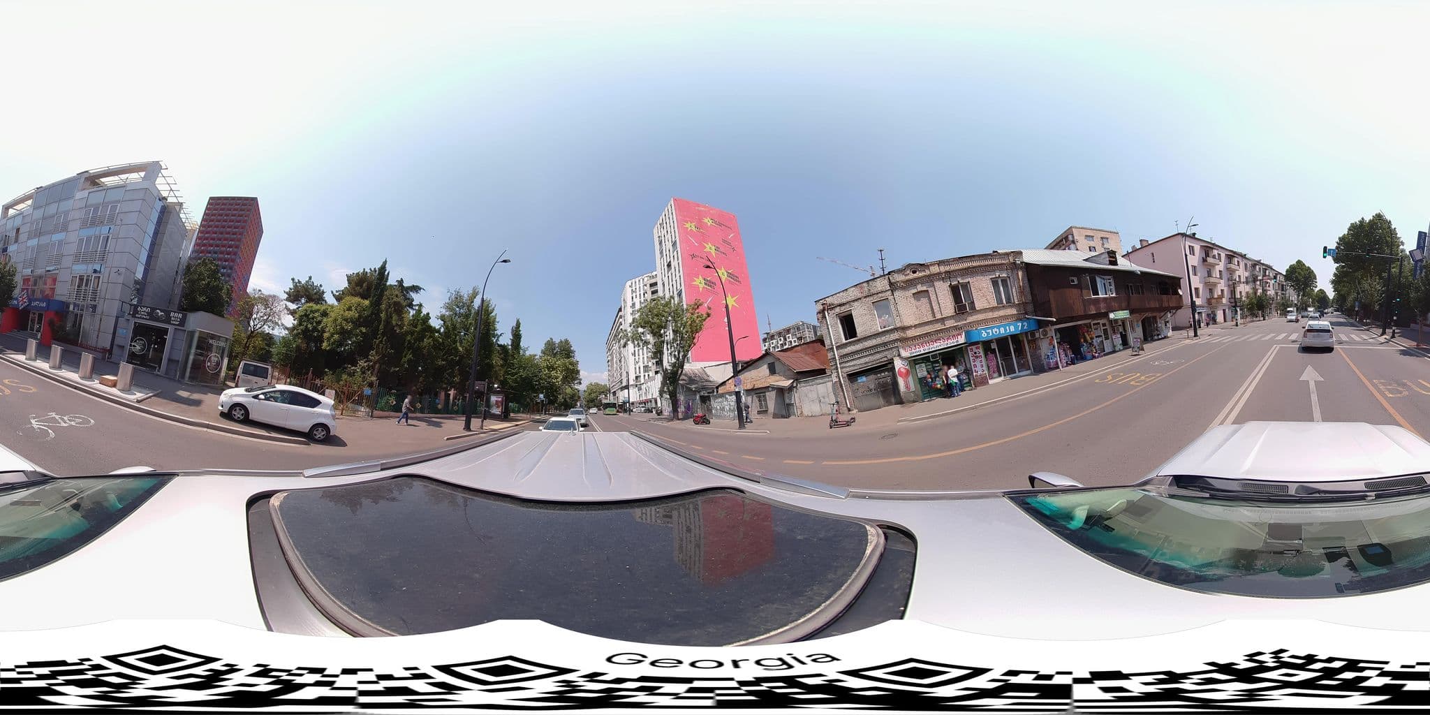 Street view near Hotel London Palace, Tbilisi — © bumbeishvili (CC BY-SA · Mapillary)