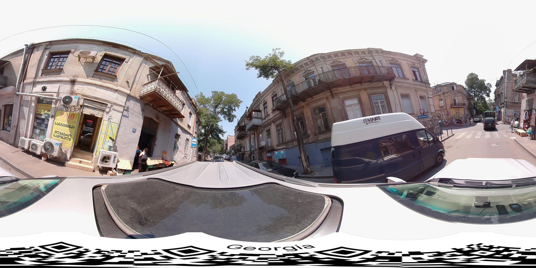 Street view near Hippie Hostel, Okroq’ana — © bumbeishvili (CC BY-SA · Mapillary)
