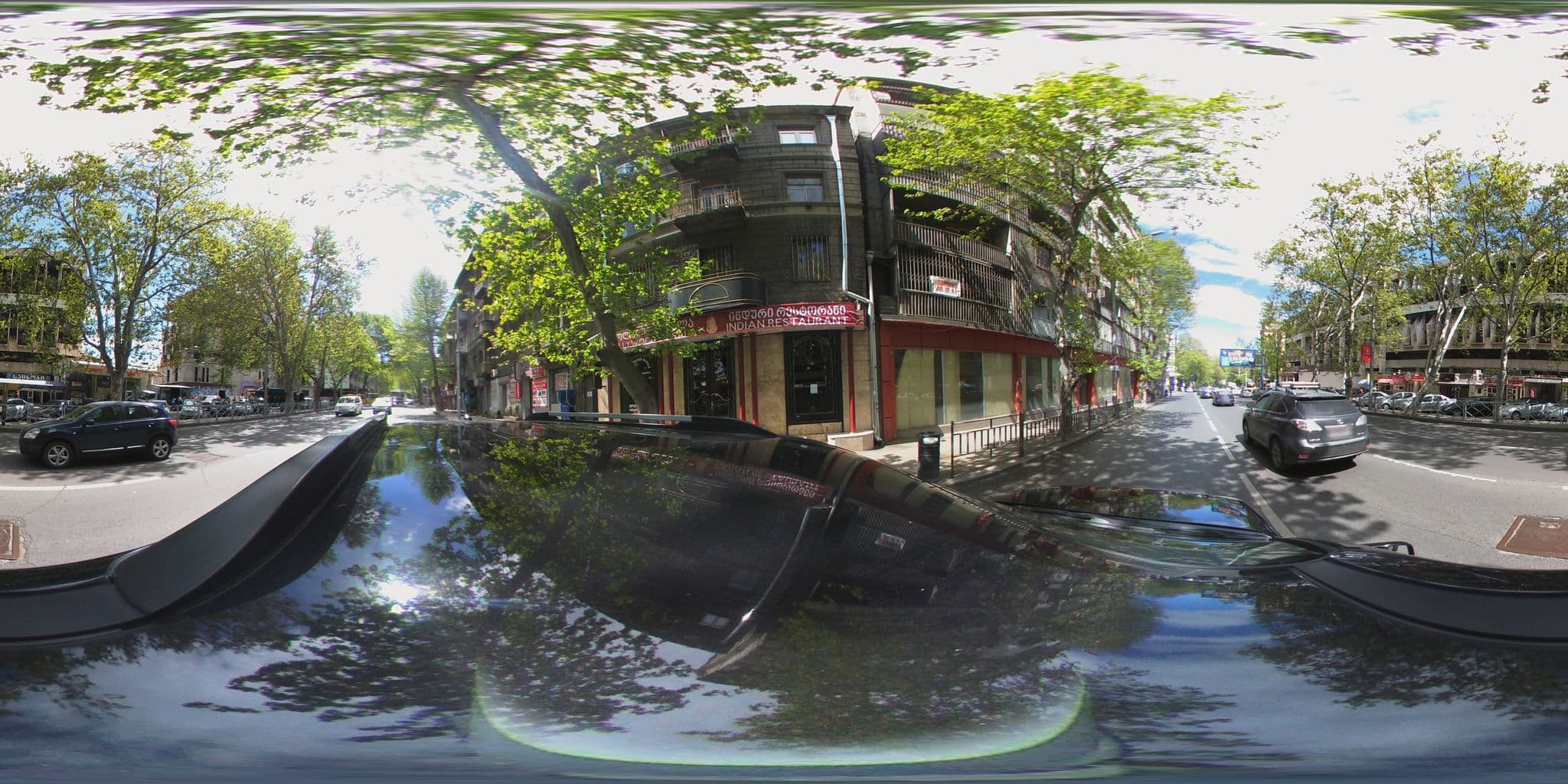 Street view near ห้อง​ 606​ Hotel​ Europe, Okroq’ana — © chrisbeddow (CC BY-SA · Mapillary)