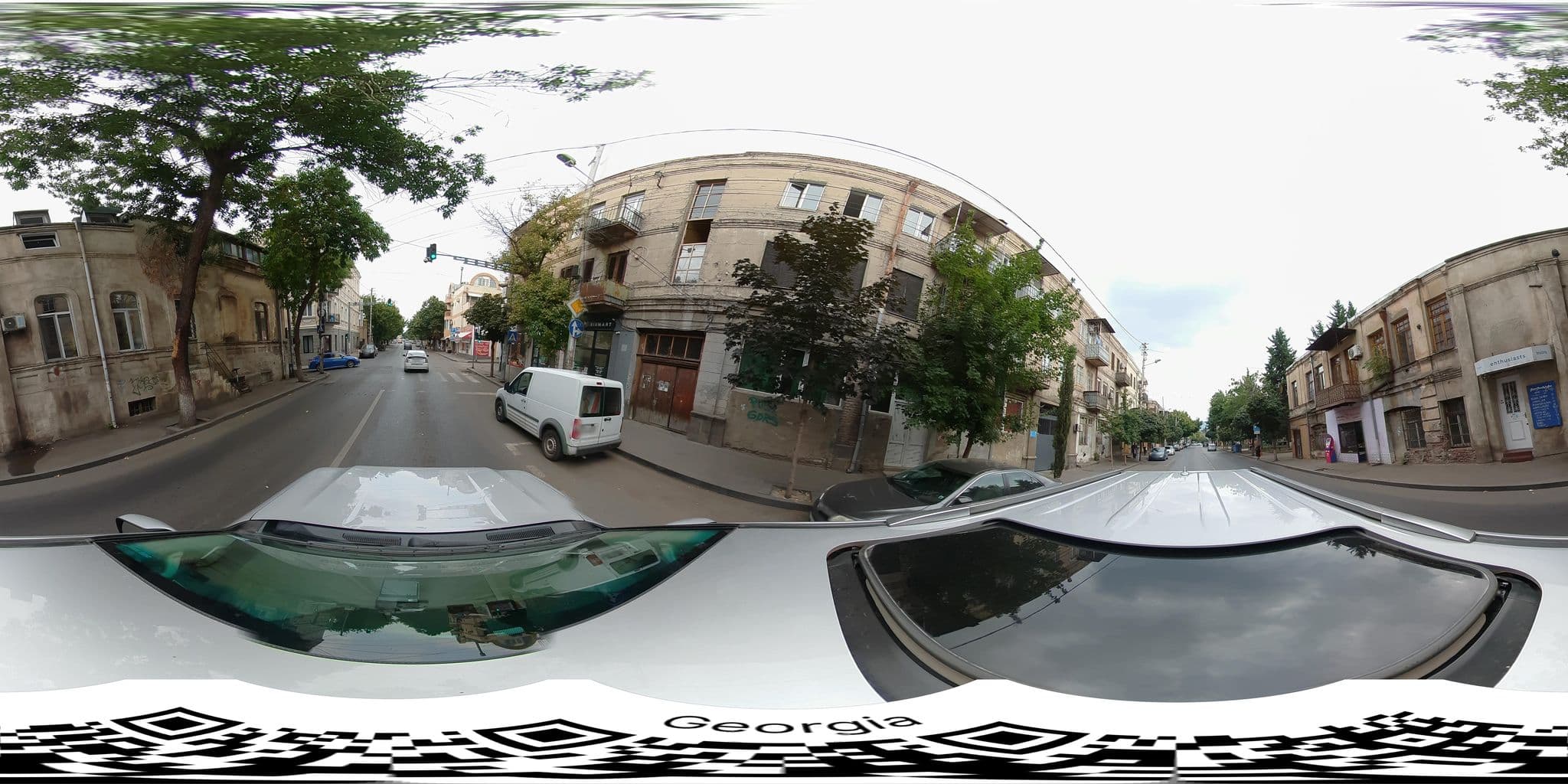 Street view near Prestige Palace, Tbilisi — © bumbeishvili (CC BY-SA · Mapillary)