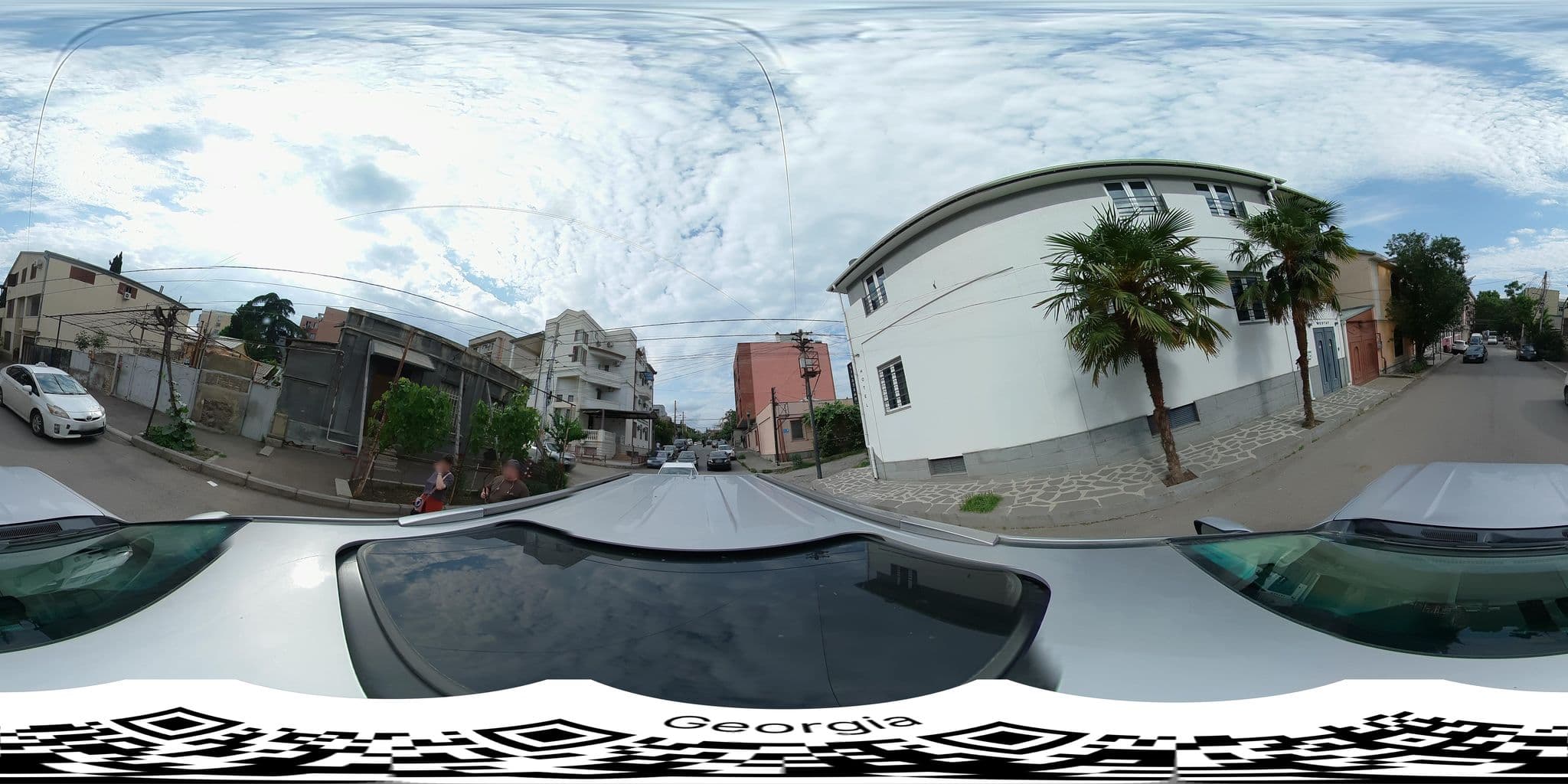 Street view near Evropa+ T hotel, Tbilisi — © bumbeishvili (CC BY-SA · Mapillary)
