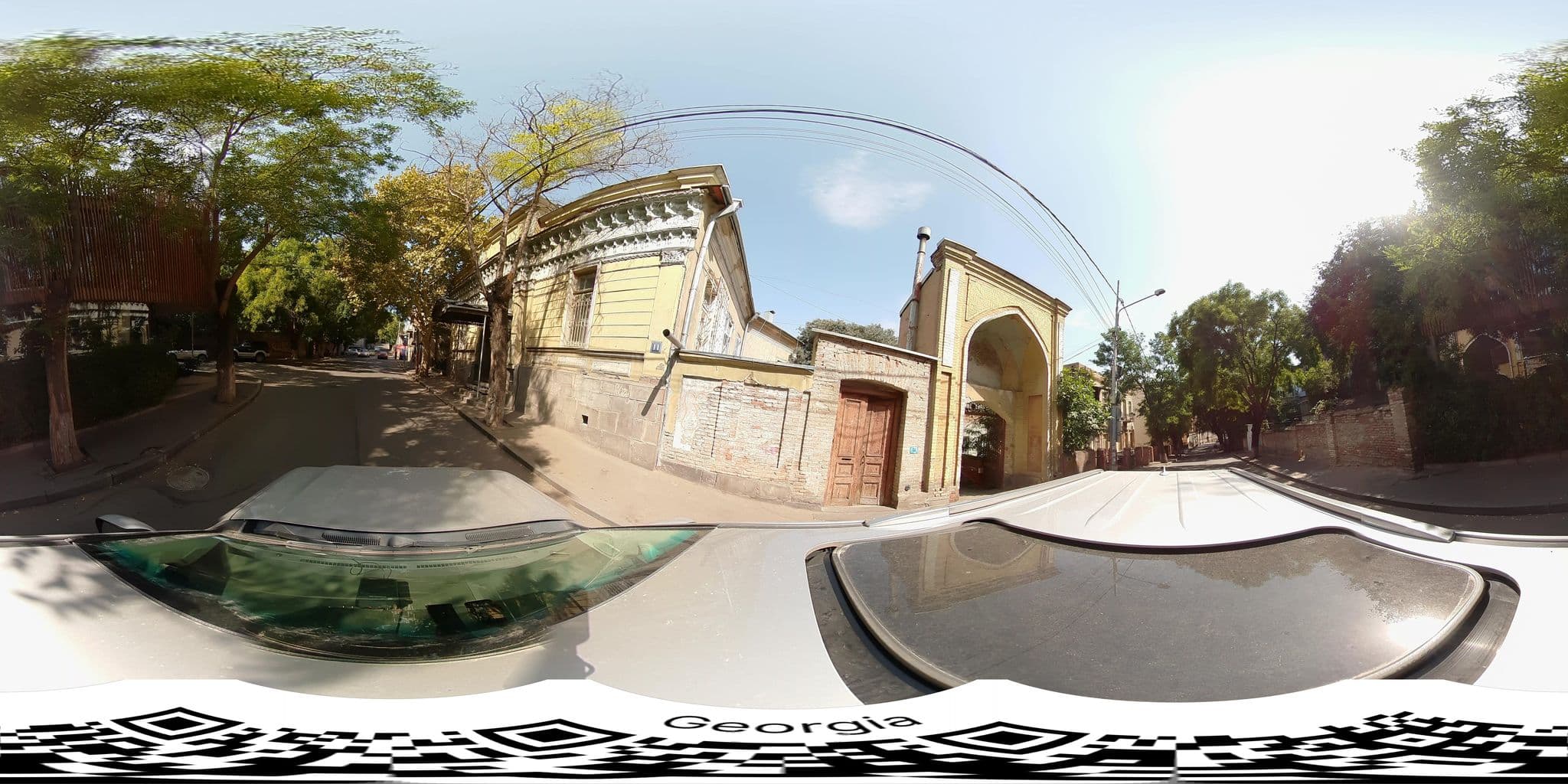 Street view near Tbilisi Central Hotel (ex-Sololaki Apart Hotel), Okroq’ana — © bumbeishvili (CC BY-SA · Mapillary)