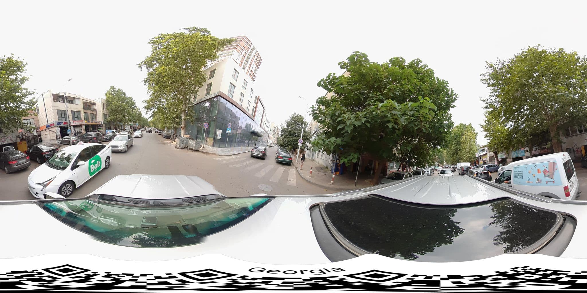 Street view near GSG hotel, Okroq’ana — © bumbeishvili (CC BY-SA · Mapillary)