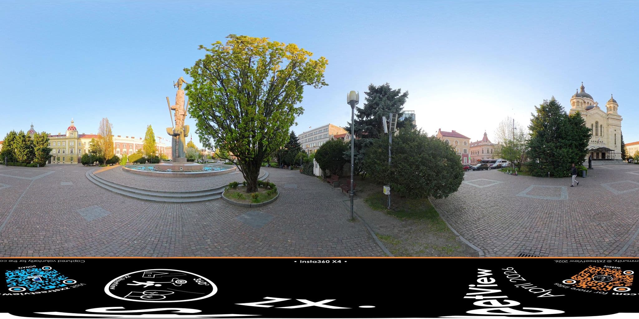 Street view near Hotel Beyfin, Cluj-Napoca