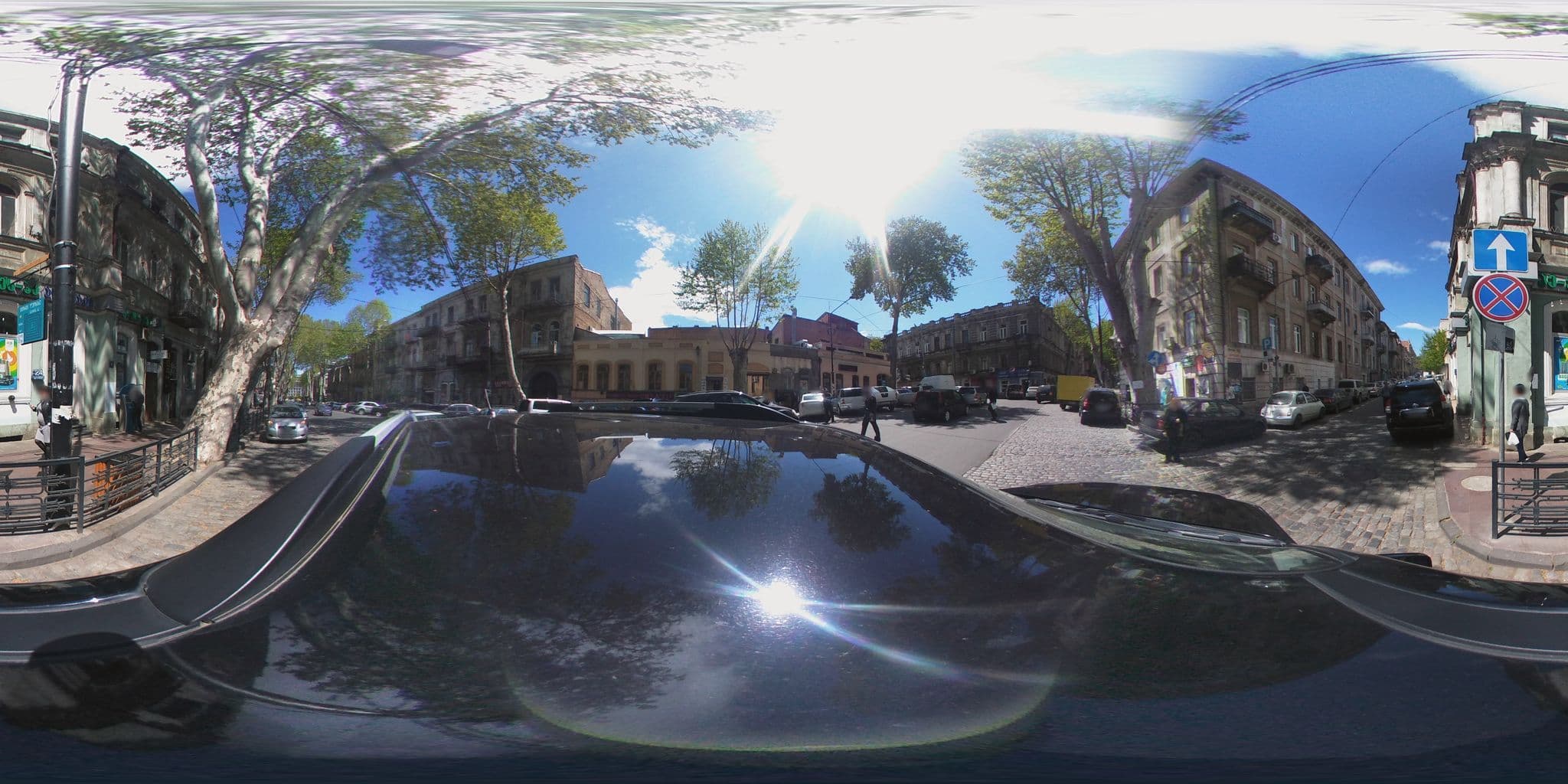 Street view near Leviathan Hostel, Okroq’ana — © chrisbeddow (CC BY-SA · Mapillary)