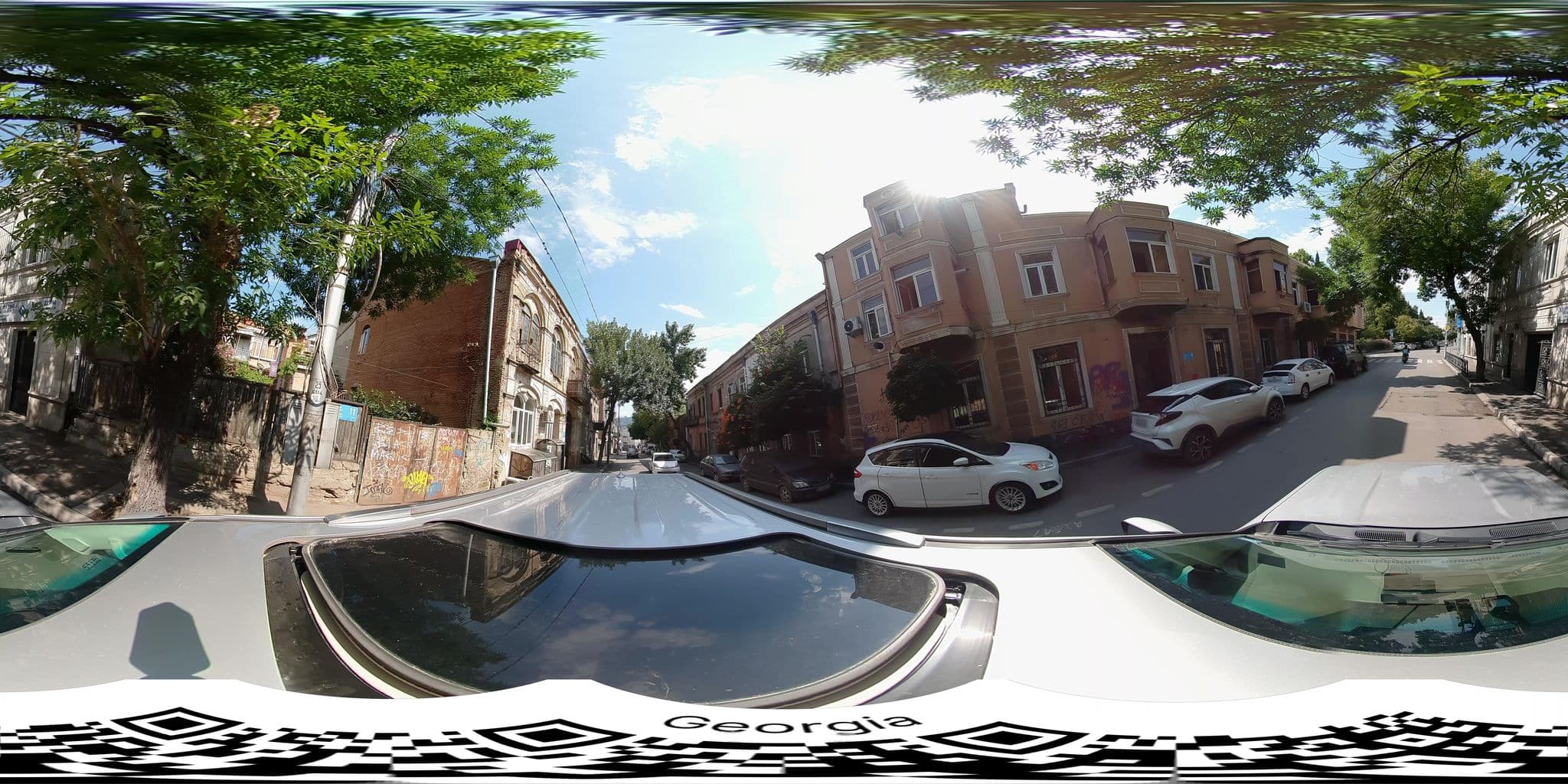 Street view near Tabori Apart Hotel, Tbilisi — © bumbeishvili (CC BY-SA · Mapillary)