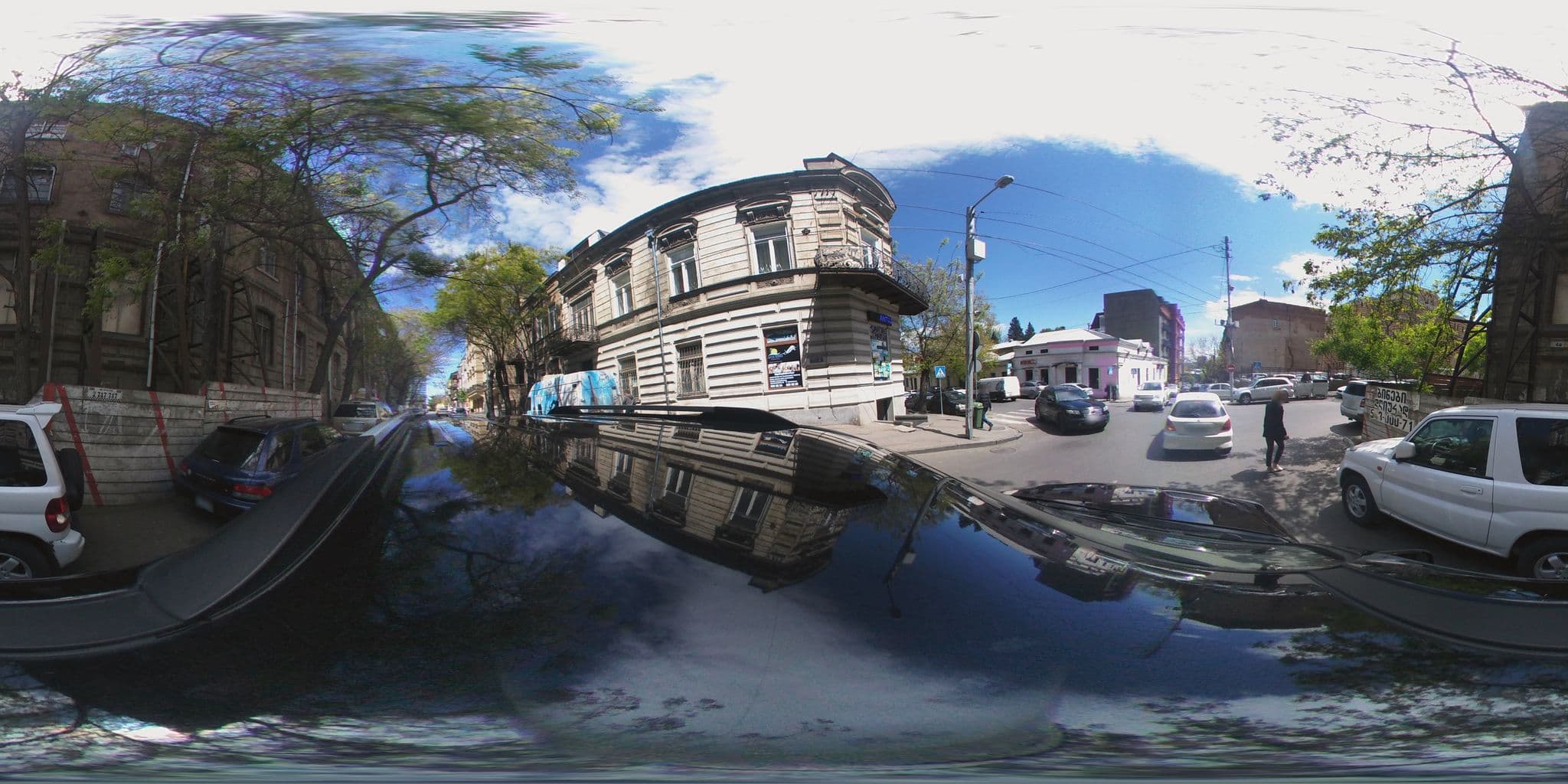 Street view near Art Boutique Hotel, Okroq’ana — © chrisbeddow (CC BY-SA · Mapillary)