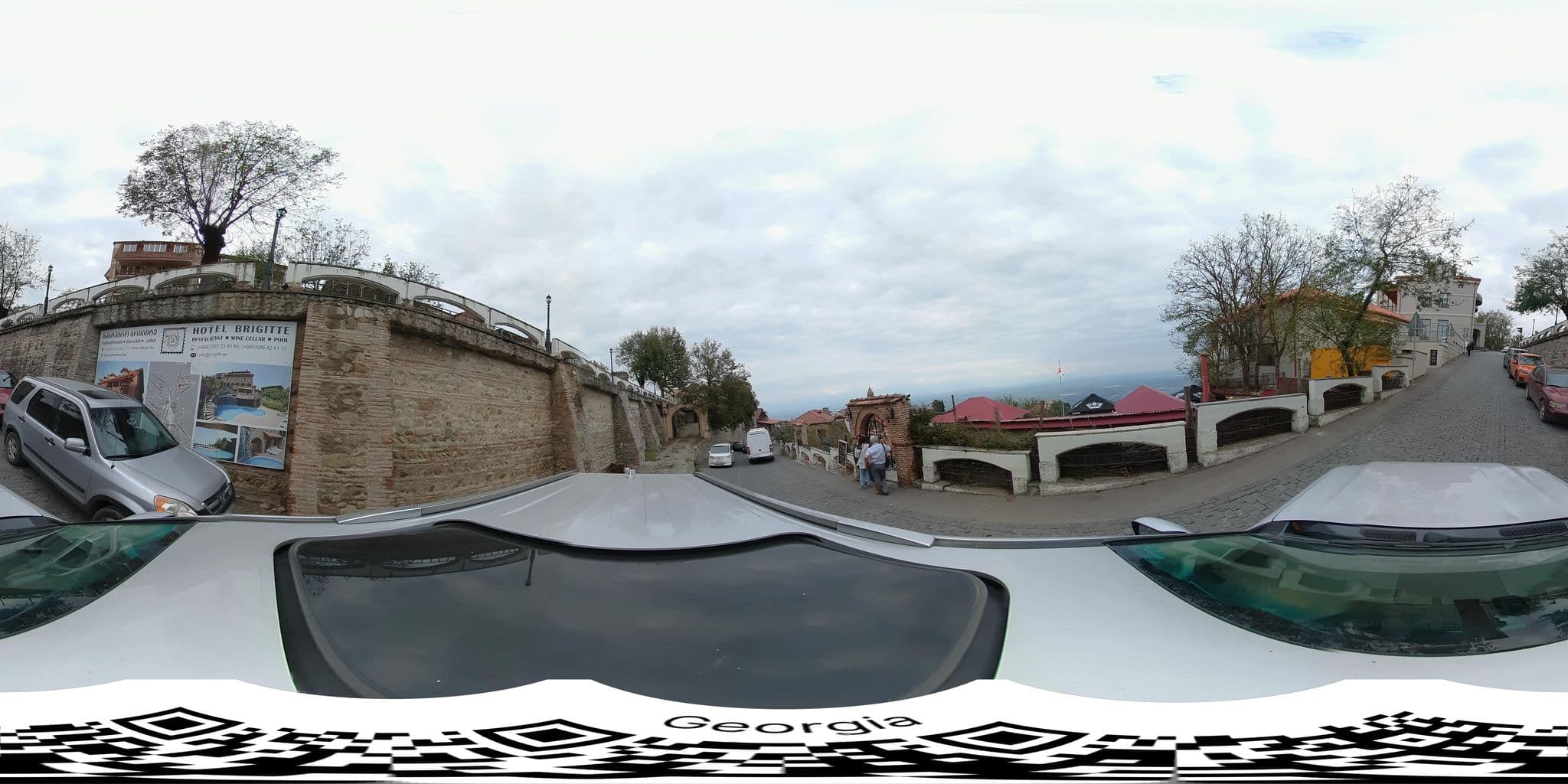 Street view near Tsiso & Soso Guesthause, Sighnaghi — © bumbeishvili (CC BY-SA · Mapillary)