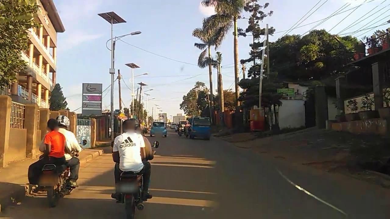 Street view near Dana Hotel, Kampala — © roadroid (CC BY-SA · Mapillary)