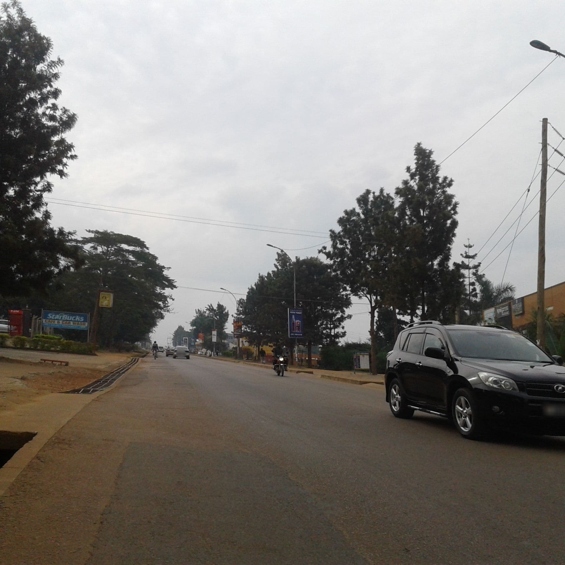 Street view near Marie's Royal Hotel, Kampala — © bagonzars (CC BY-SA · Mapillary)