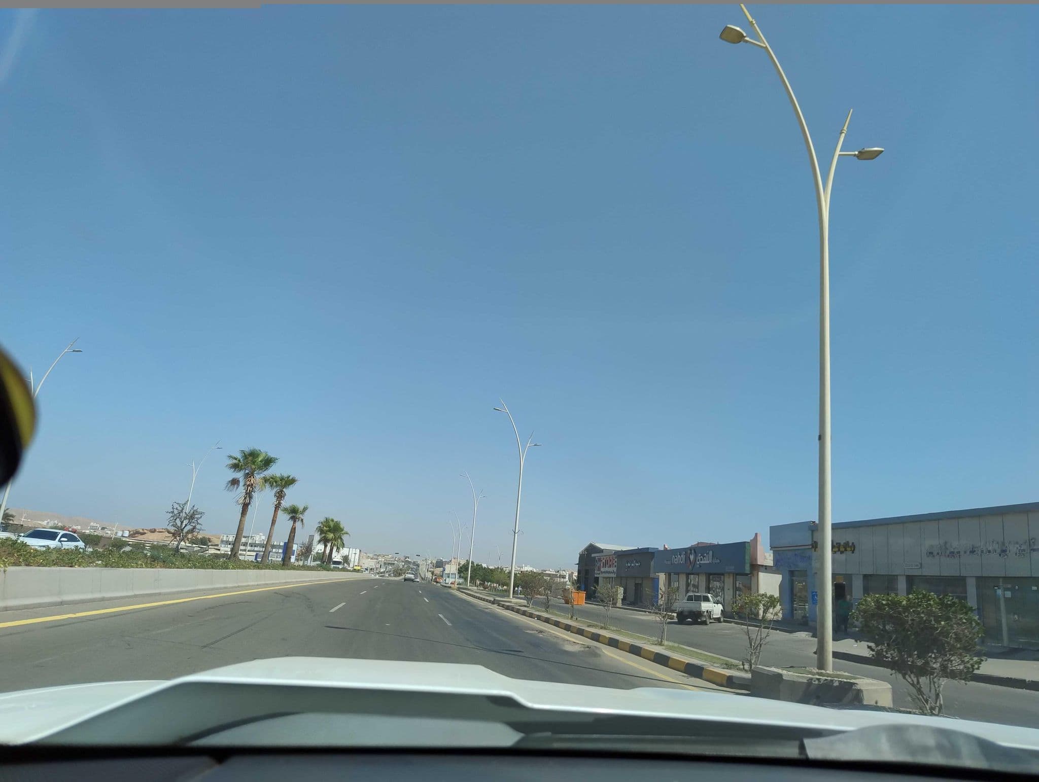 Street view near Duba Flower Hotel | فندق زهرة ضباء, Duba — © omarnewdrive (CC BY-SA · Mapillary)