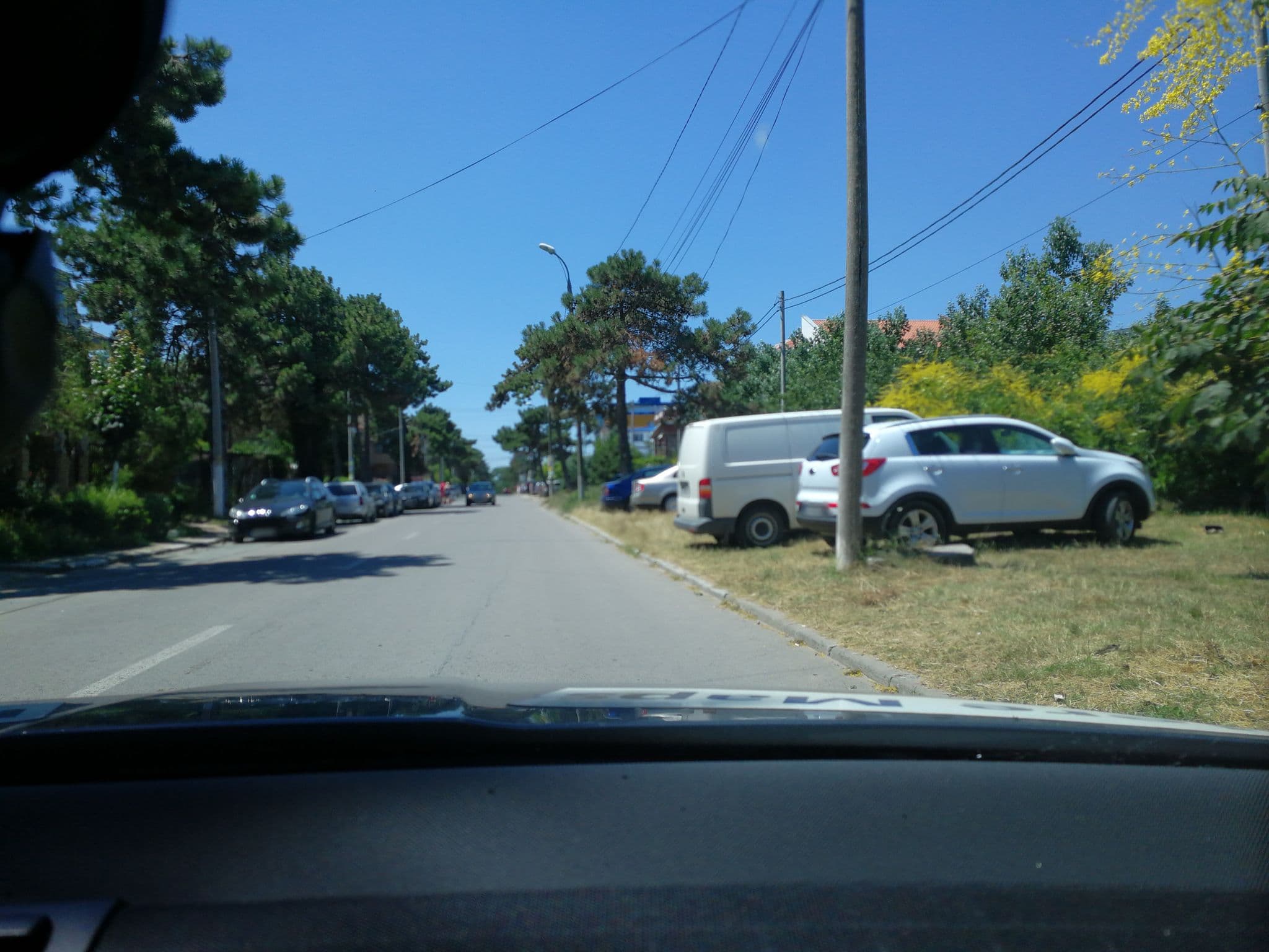 Street view near Vila Cristalin, Eforie Nord