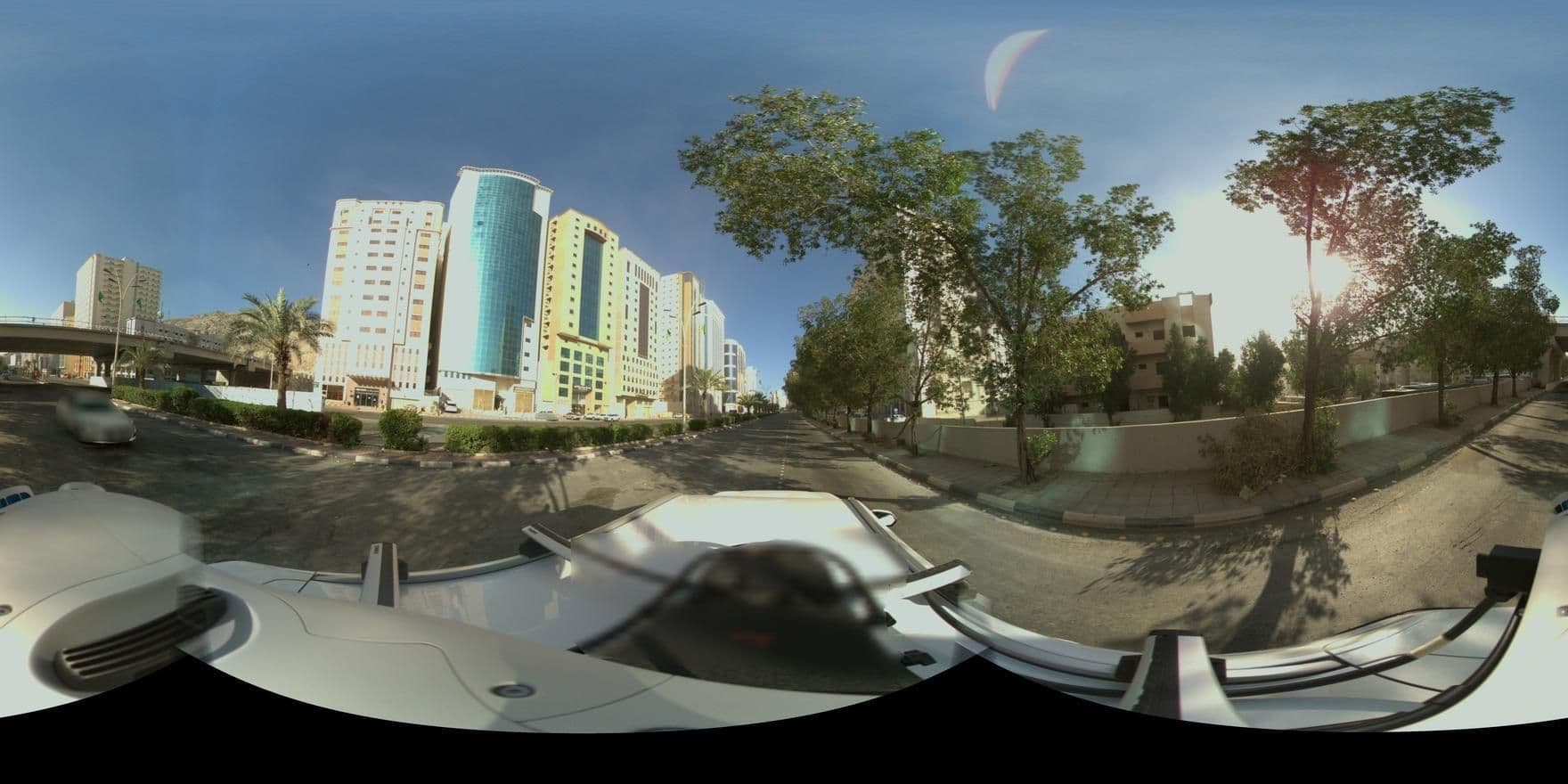 Street view near أبراج الإحسان | Abraj Al-Ehsan, Makkah — © ehabeid (CC BY-SA · Mapillary)