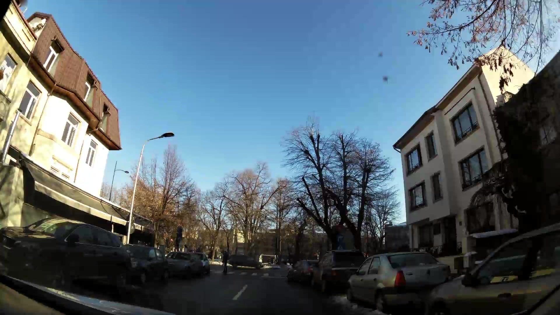 Street view near Vila Paris Hotel, Bucharest