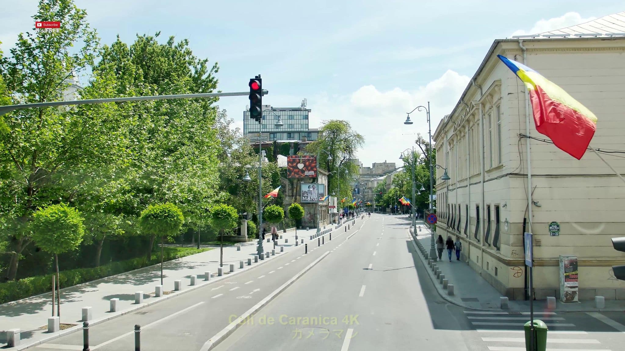 Street view near Hotel Moxa, Bucharest