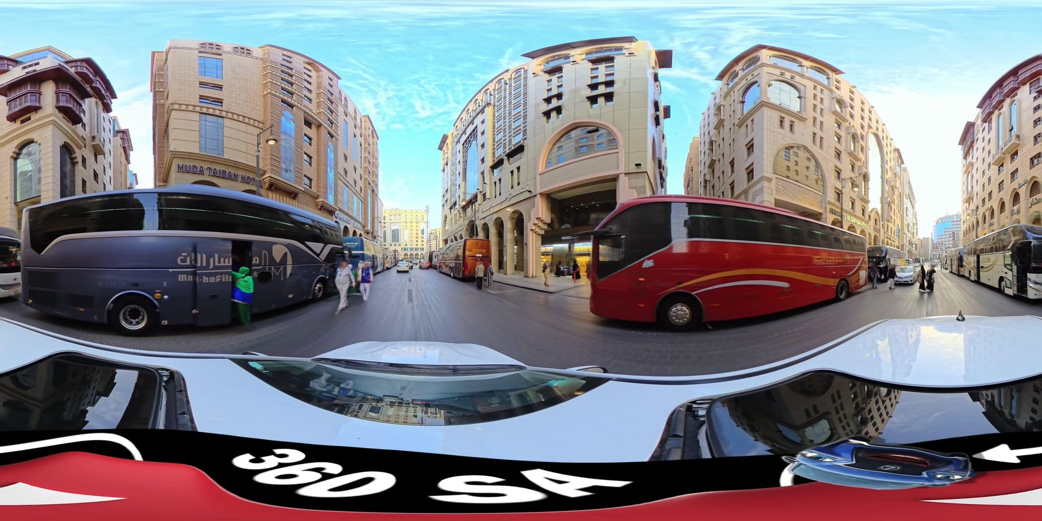 Street view near Huda Taiba Hotel, Madinah — © mahmoud12 (CC BY-SA · Mapillary)