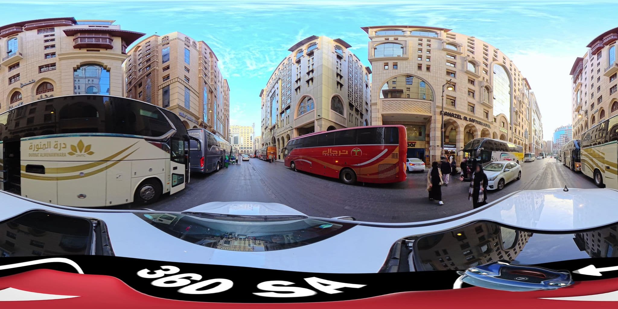 Street view near Eiman Al Qibla, Madinah — © mahmoud12 (CC BY-SA · Mapillary)