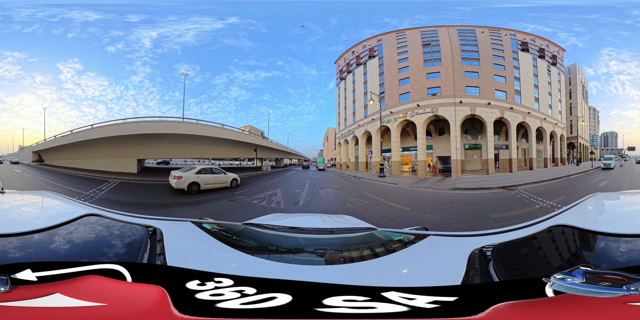 Street view near فندوق المنار المدينه, Madinah — © mahmoud12 (CC BY-SA · Mapillary)