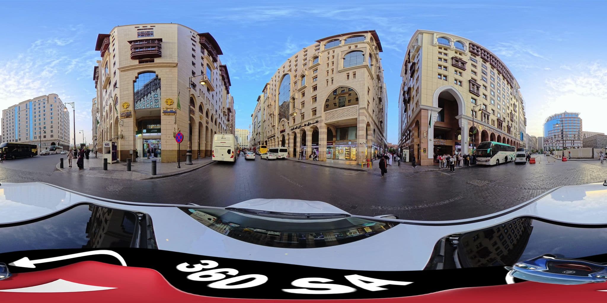 Street view near Nusk Al Hijra Hotel, Madinah — © mahmoud12 (CC BY-SA · Mapillary)