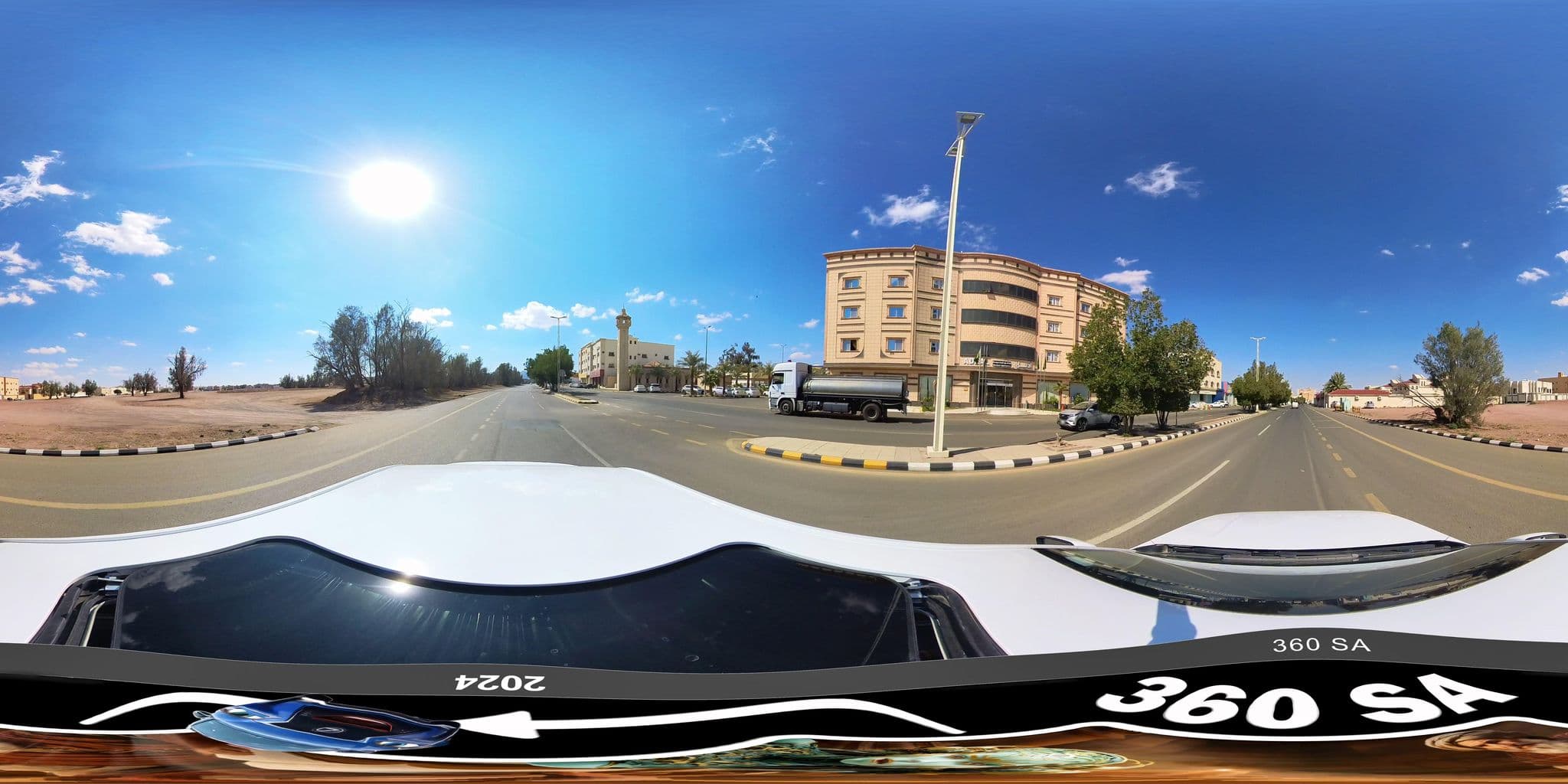 Street view near Aja Palace Hotel Suites, Ha'il — © mahmoud12 (CC BY-SA · Mapillary)