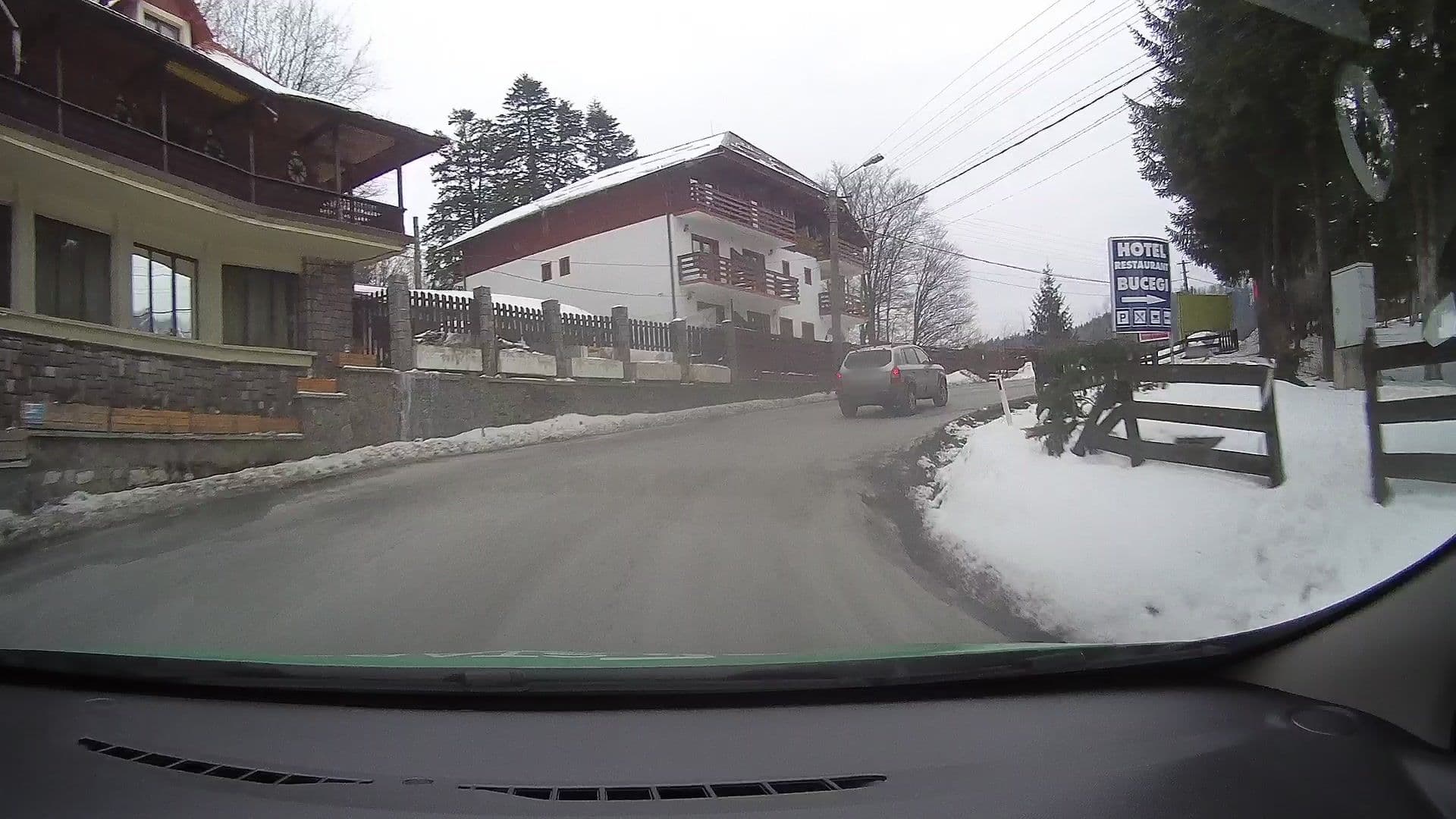 Street view near Hotel Pârâul Rece, Predeal