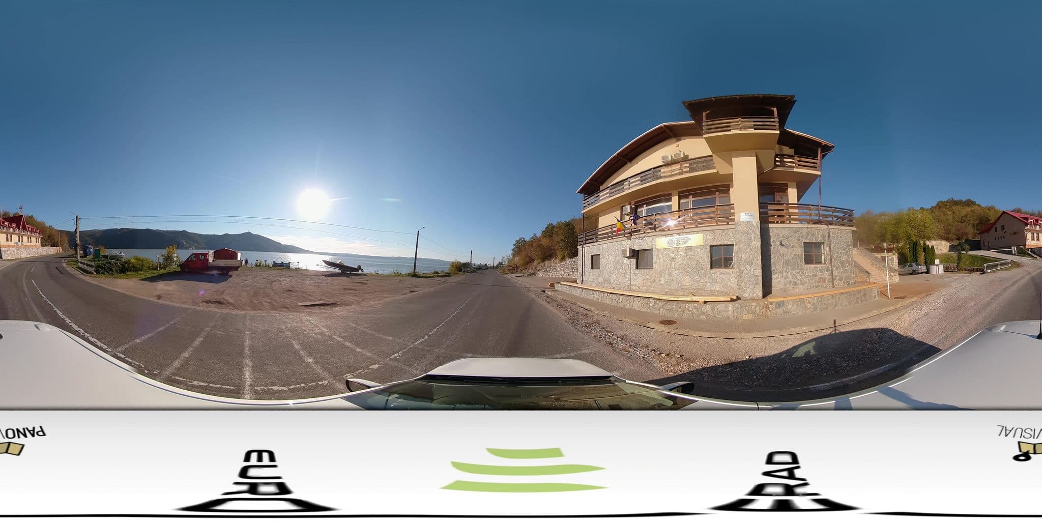 Street view near Hotel Baba Caia, Coronini — © panovisual (CC BY-SA · Mapillary)