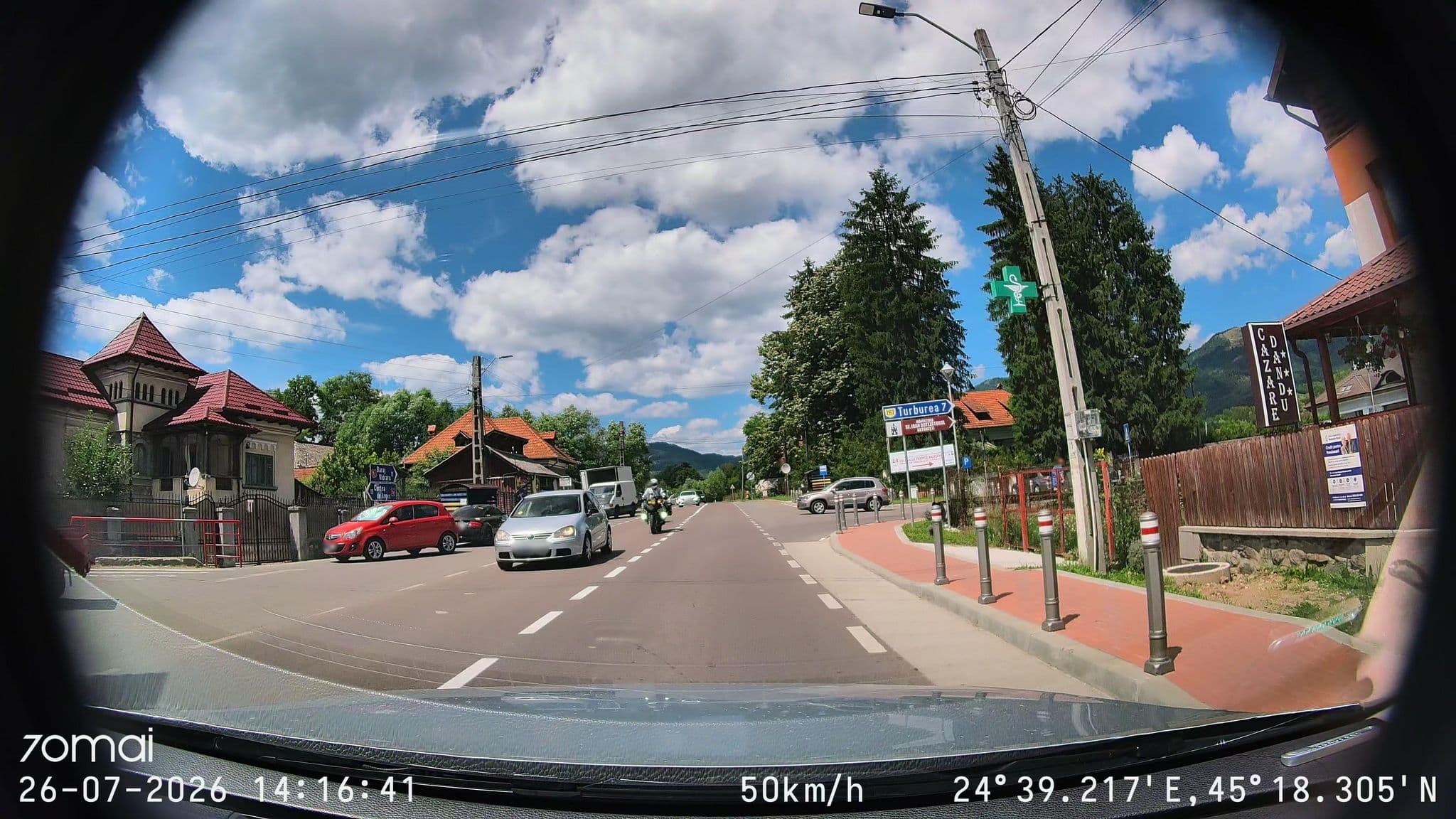 Street view near Pensiunea Dandu, Bucșenești — © doriel (CC BY-SA · Mapillary)