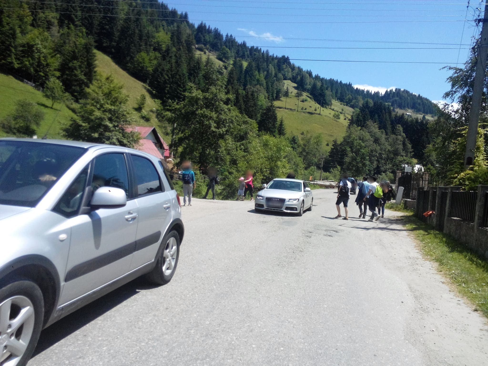 Street view near Pensiunea House of River, Moeciu de Jos