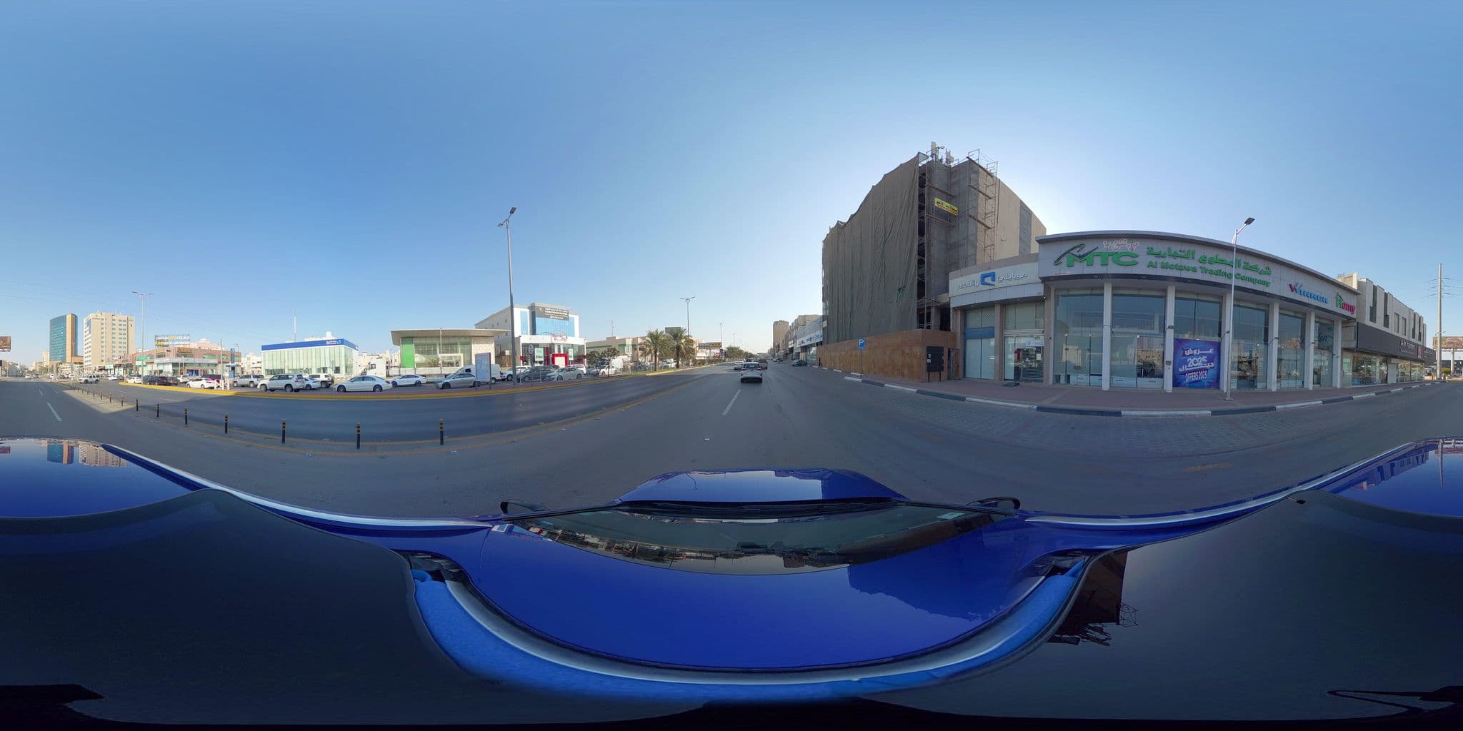 Street view near Coral Plaza Al Ahsa Hotel, Al Mubarraz — © mahmoud12 (CC BY-SA · Mapillary)