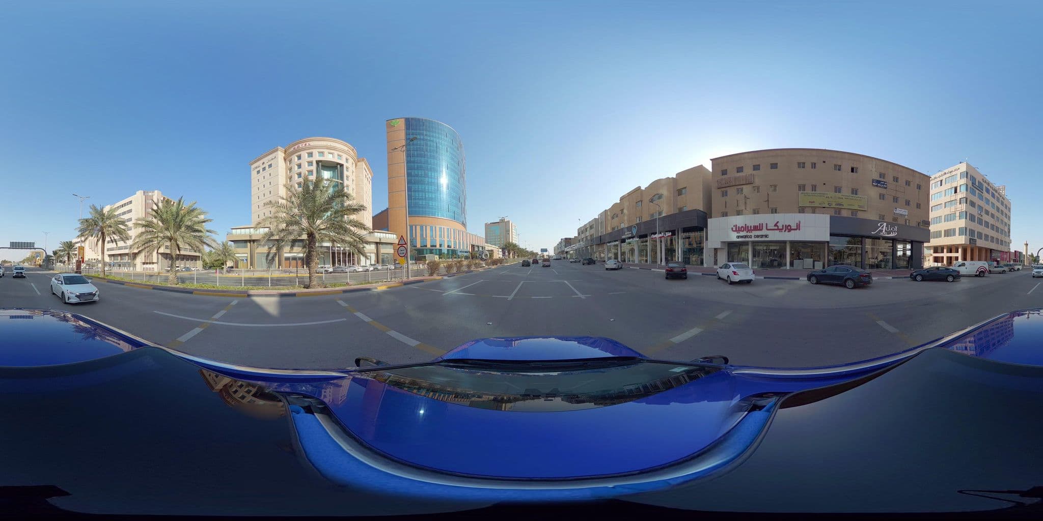 Street view near Coral Plaza Hotel, Al Mubarraz — © mahmoud12 (CC BY-SA · Mapillary)