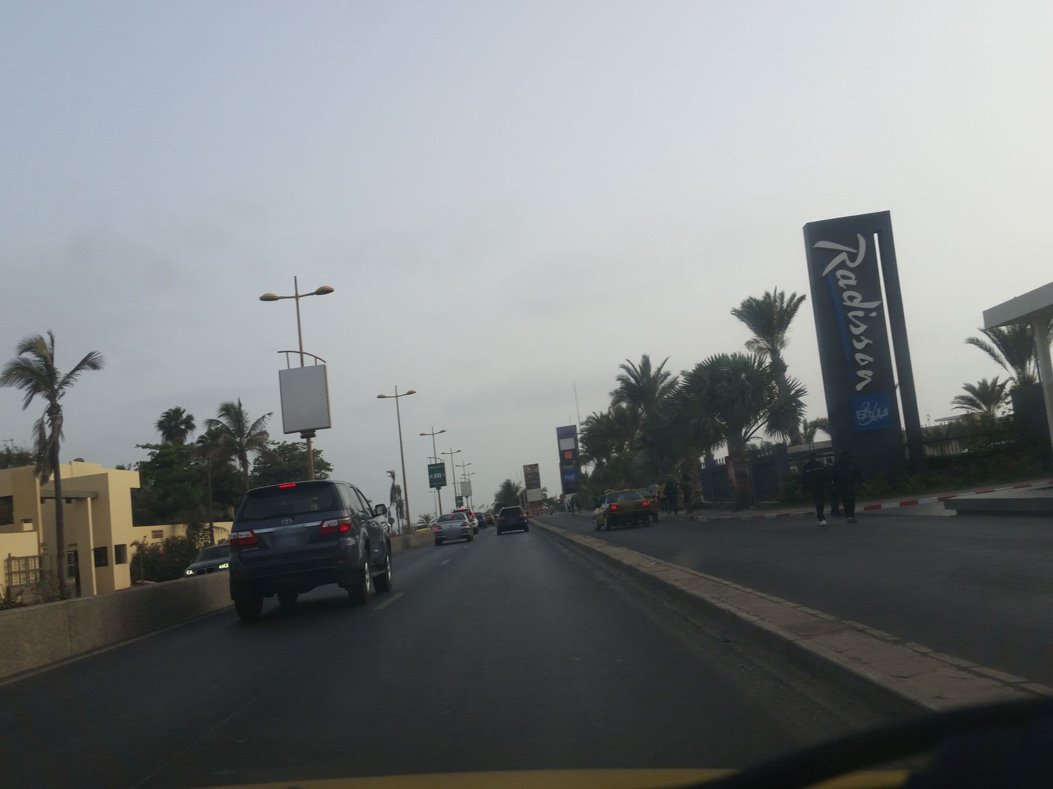 Street view near Radisson Blu Hotel, Mermoz Boabab — © brunosan (CC BY-SA · Mapillary)