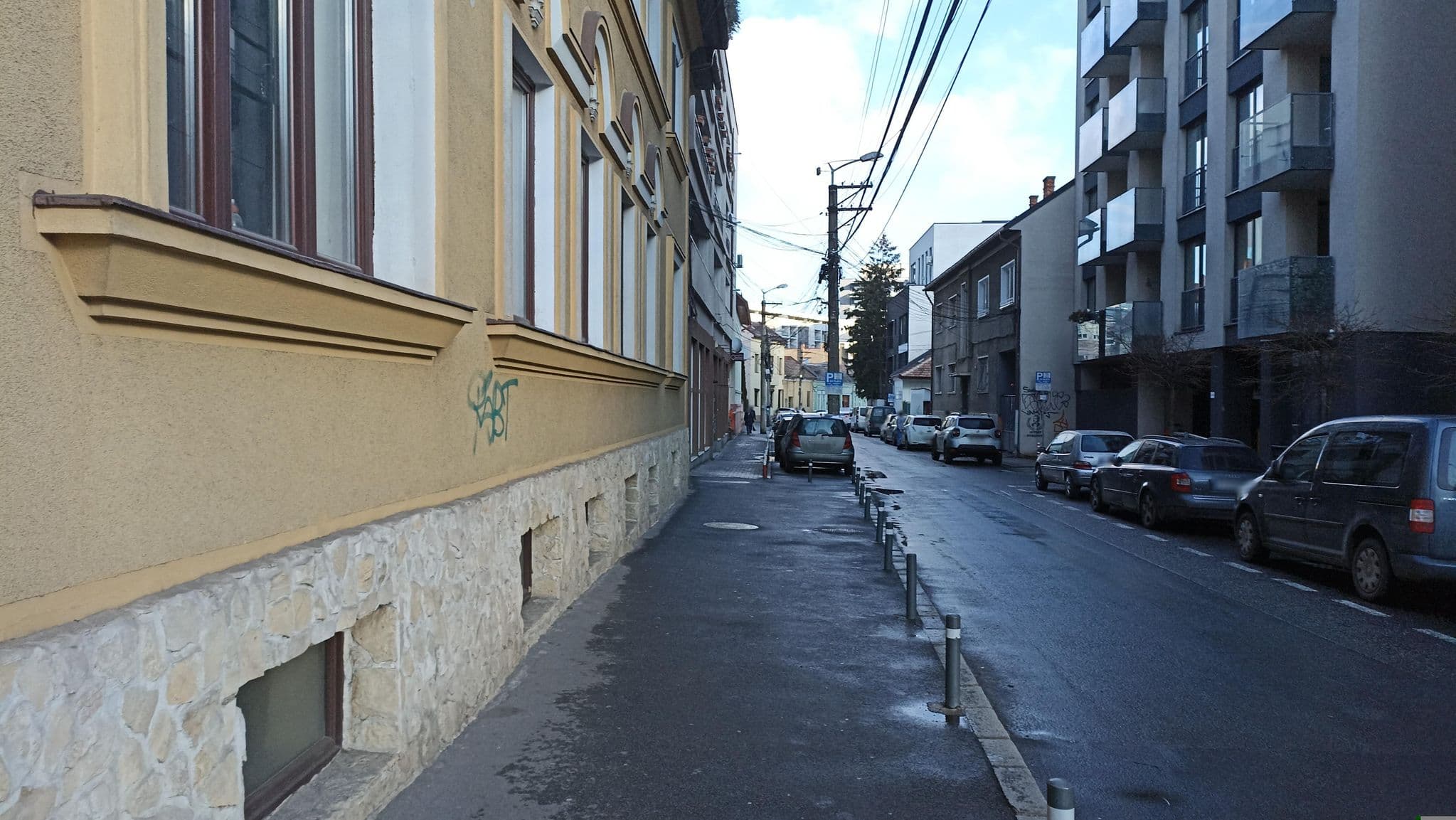 Street view near Pensiunea Allogio, Cluj-Napoca