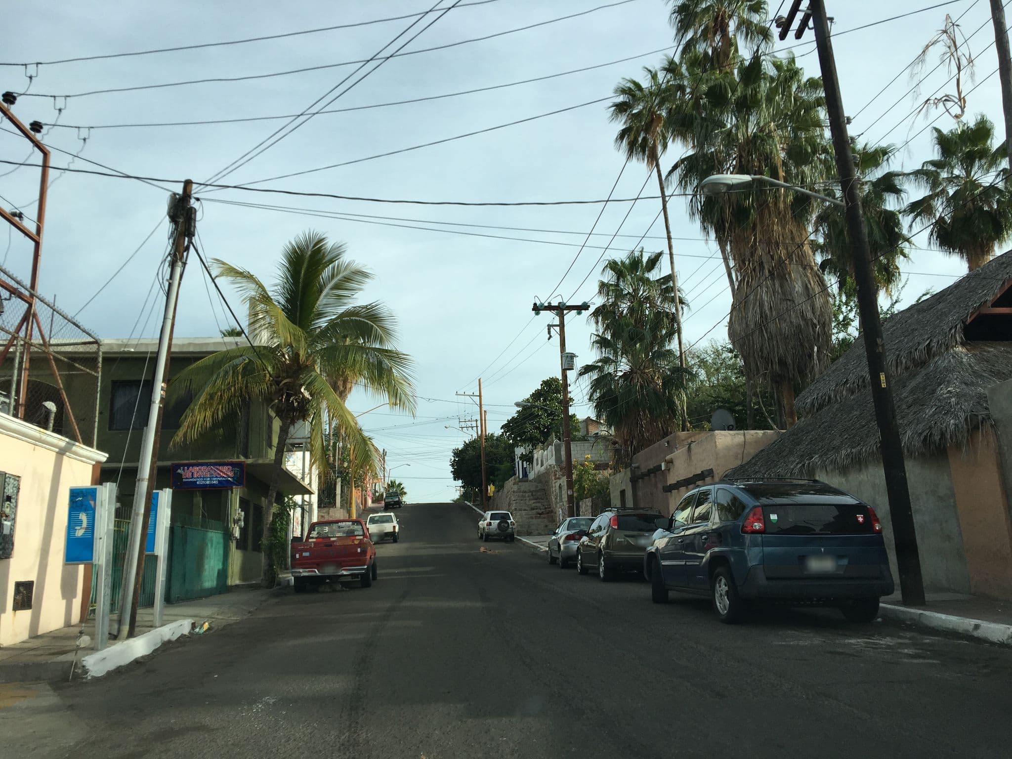 Street view near Baja Backpackers, La Paz — © ccossio (CC BY-SA · Mapillary)