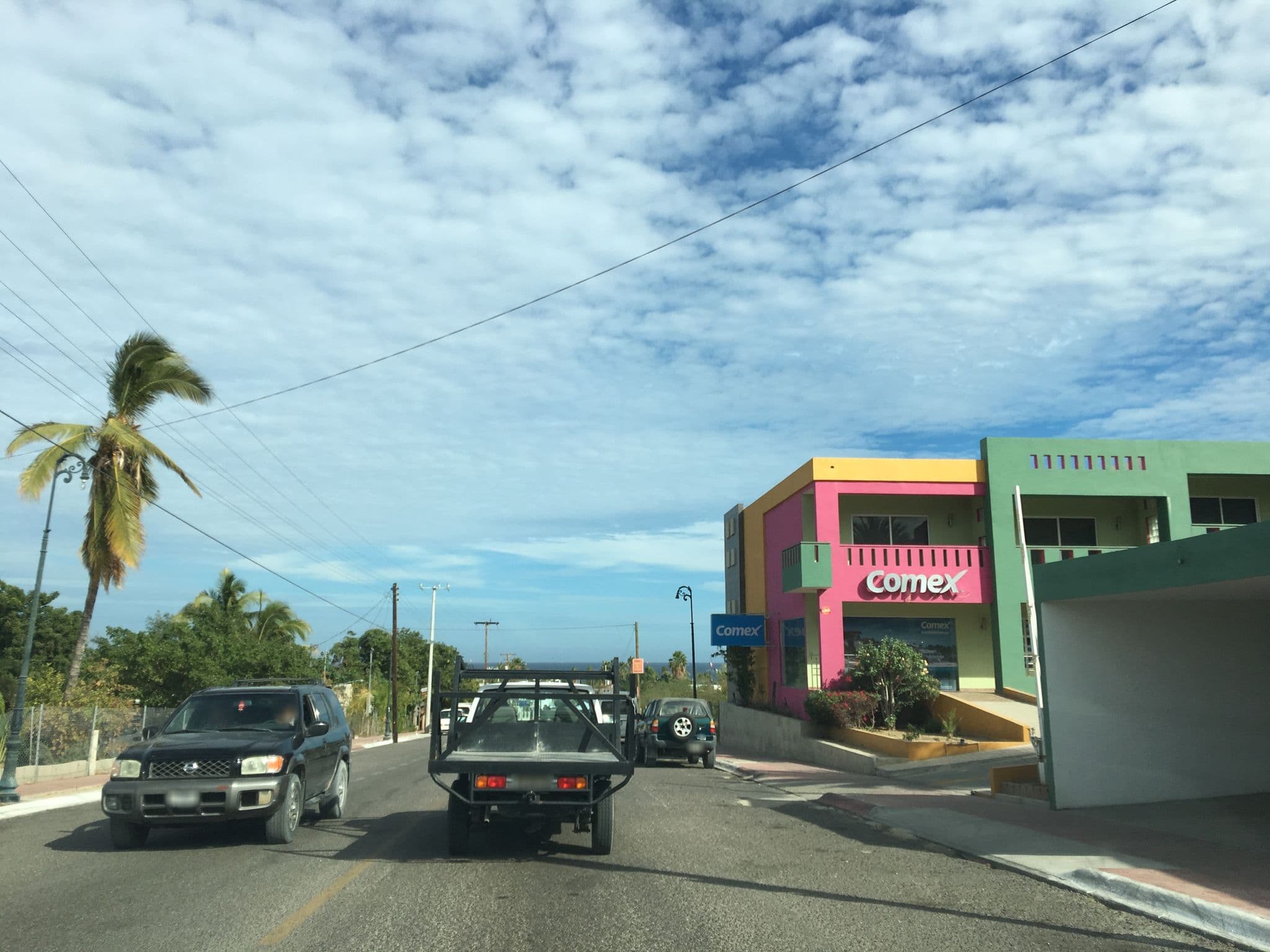 Street view near Hotel Plaza Libertad, Los Barriles — © ccossio (CC BY-SA · Mapillary)