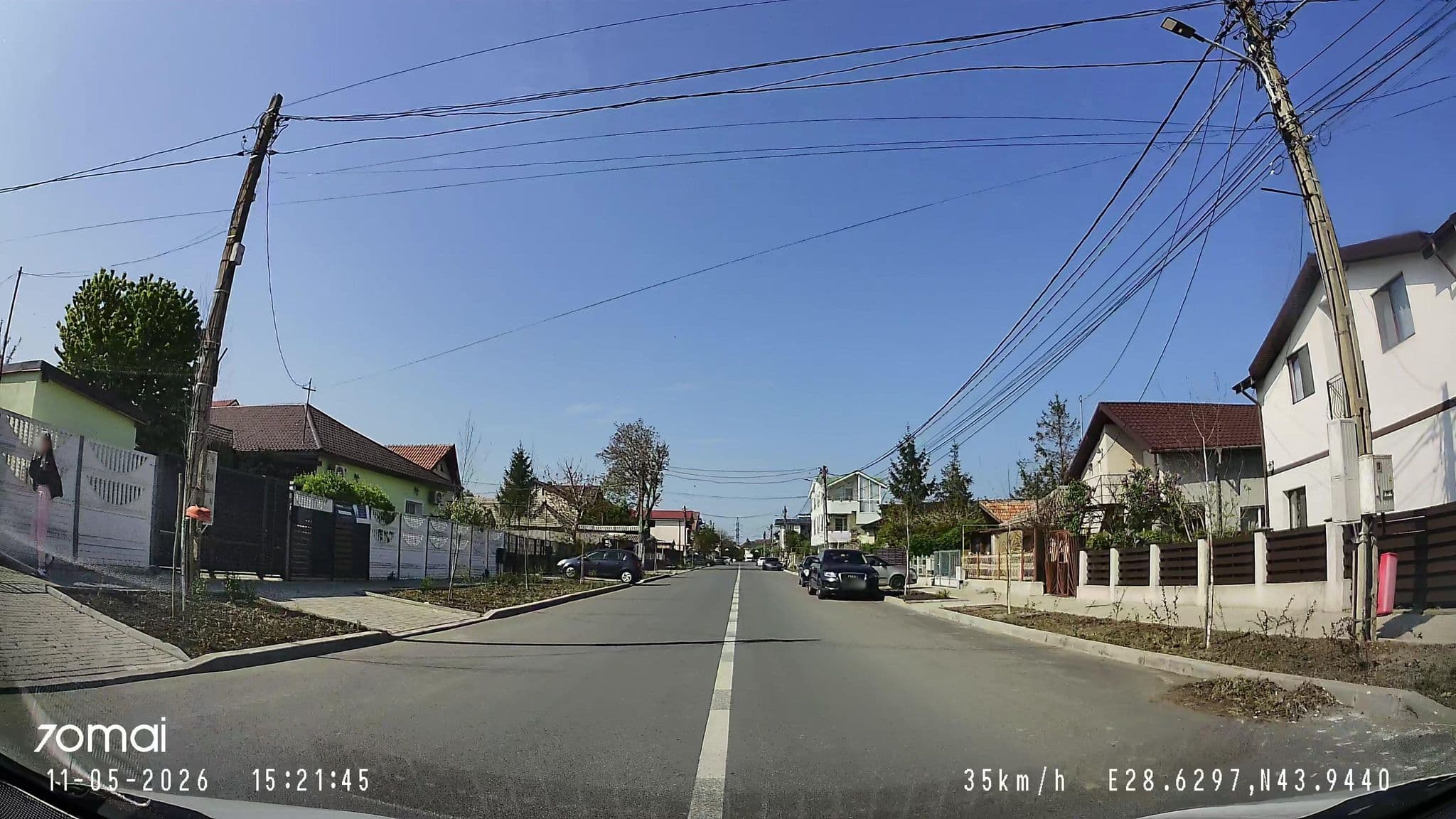 Street view near Febra House, Costineşti