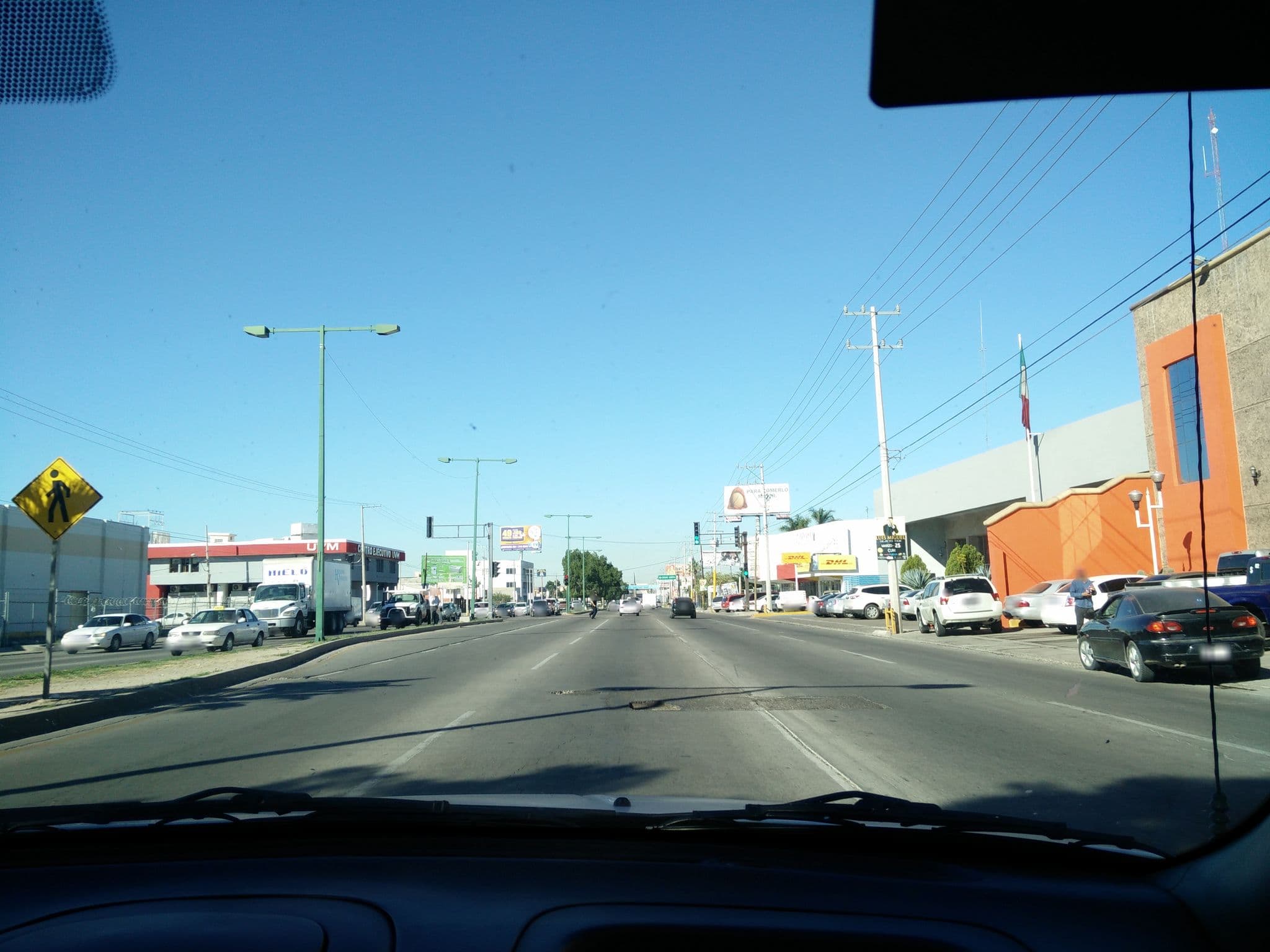 Street view near Hotel Santiago Plaza, Hermosillo — © ccossio (CC BY-SA · Mapillary)