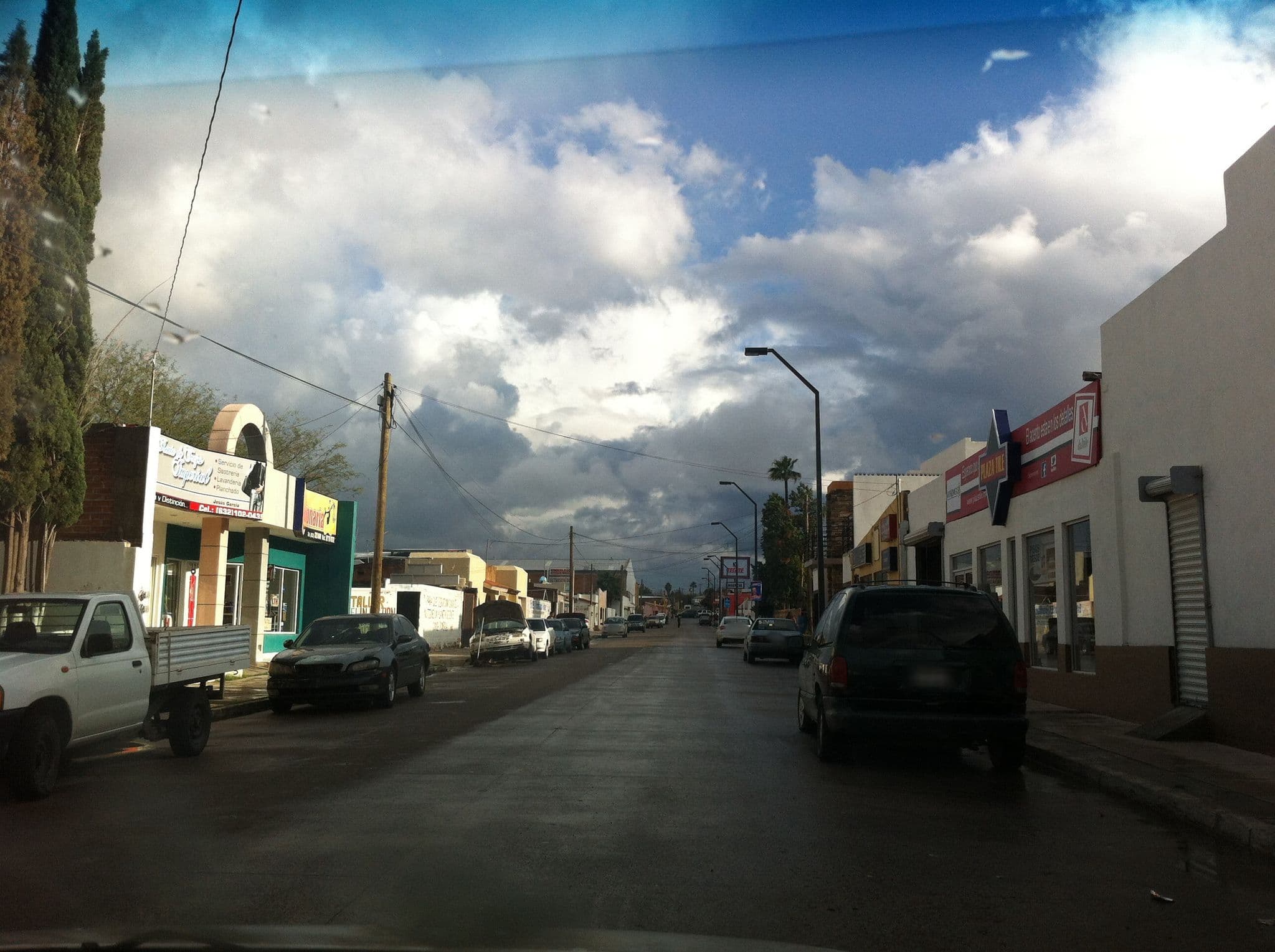 Street view near Hotel Mi Pueblo, Magdalena de Kino — © ccossio (CC BY-SA · Mapillary)