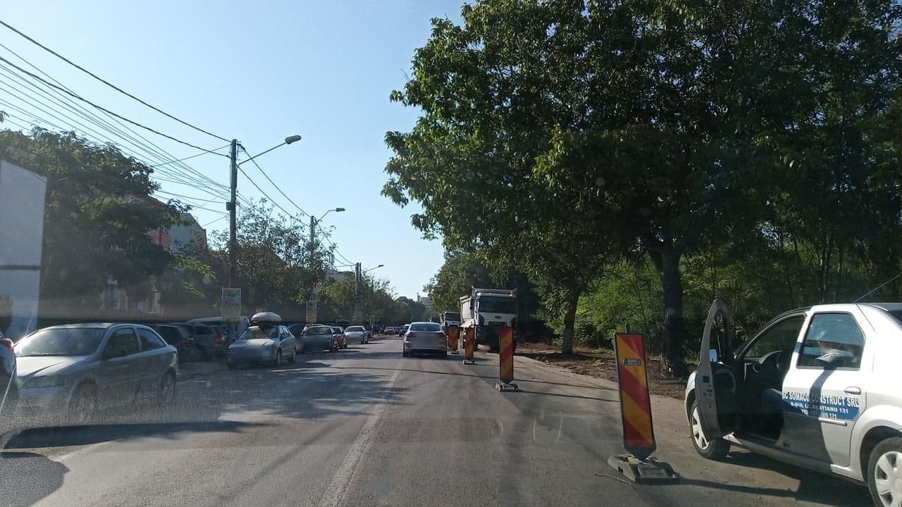 Street view near Vila Roma, Eforie Nord