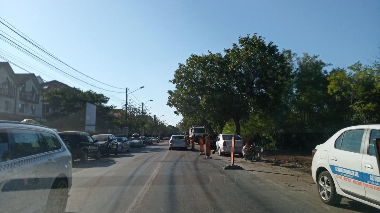 Street view near Vila Diana, Eforie Nord