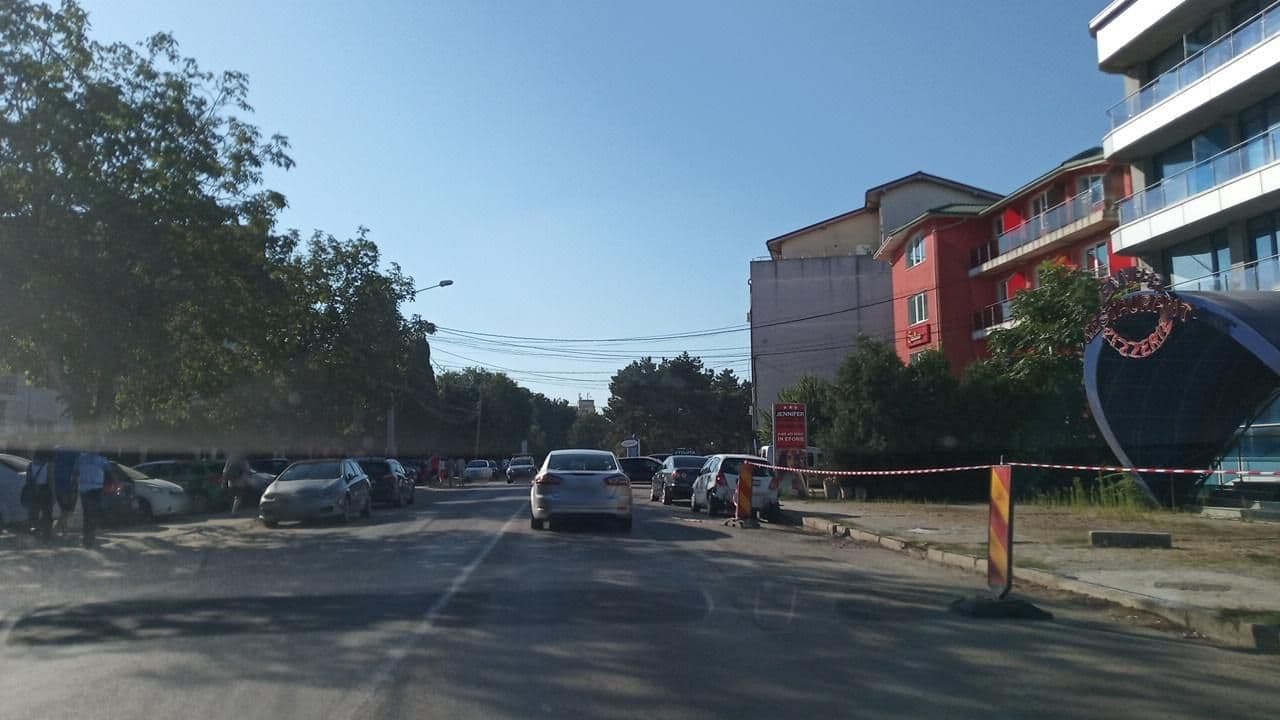 Street view near Hotel Jennifer, Eforie Nord