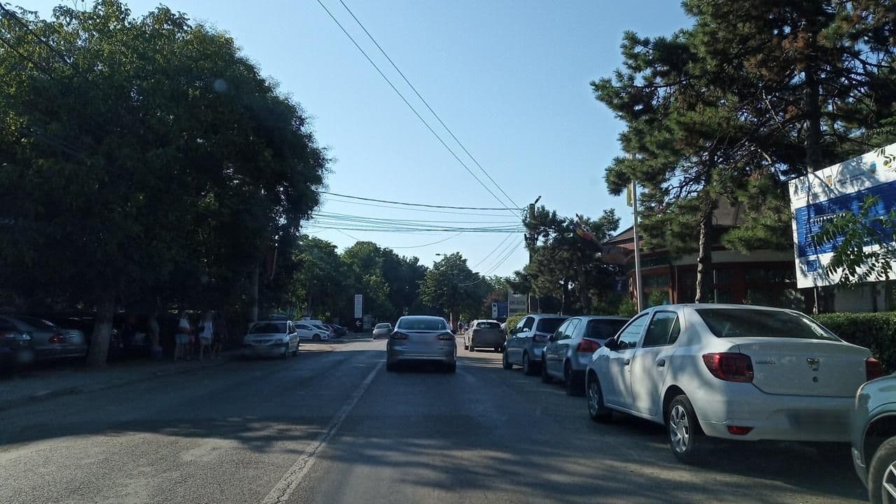 Street view near Pensiunea Karelia, Eforie Nord
