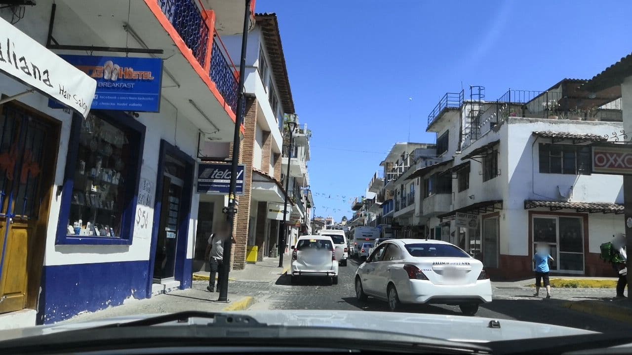 Street view near Chanclas Hostel, Puerto Vallarta — © oramire (CC BY-SA · Mapillary)