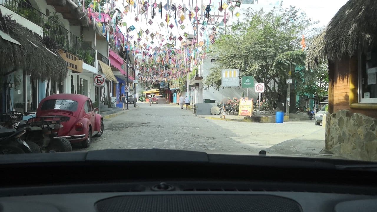 Street view near Petit Hotel Hafa, Sayulita — © oramire (CC BY-SA · Mapillary)