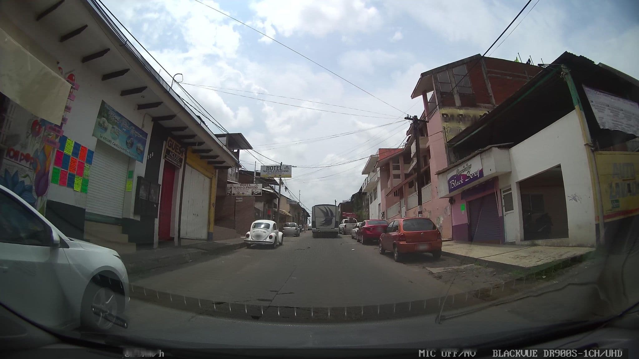 Street view near Hotel Nuevo Cupatitzio, Uruapan — © nicovargas (CC BY-SA · Mapillary)